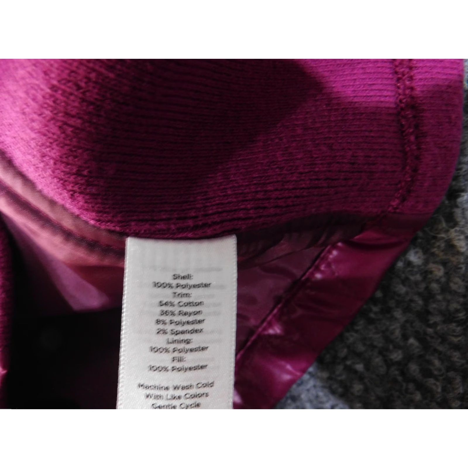 Talbots VINTAGE Talbots Vest Womens M Quilted Sleeveless Zip Snap Lightweight Polyester Pink Jewel Tone Stand Collar Pockets Womens Size M / US 6-8 / IT 42-44 - 7 Thumbnail
