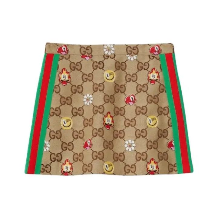 Gucci Gucci Zippered Print Fitted Casual Mini Skirt Size 38" / US 16 / IT 52 - 1 Thumbnail