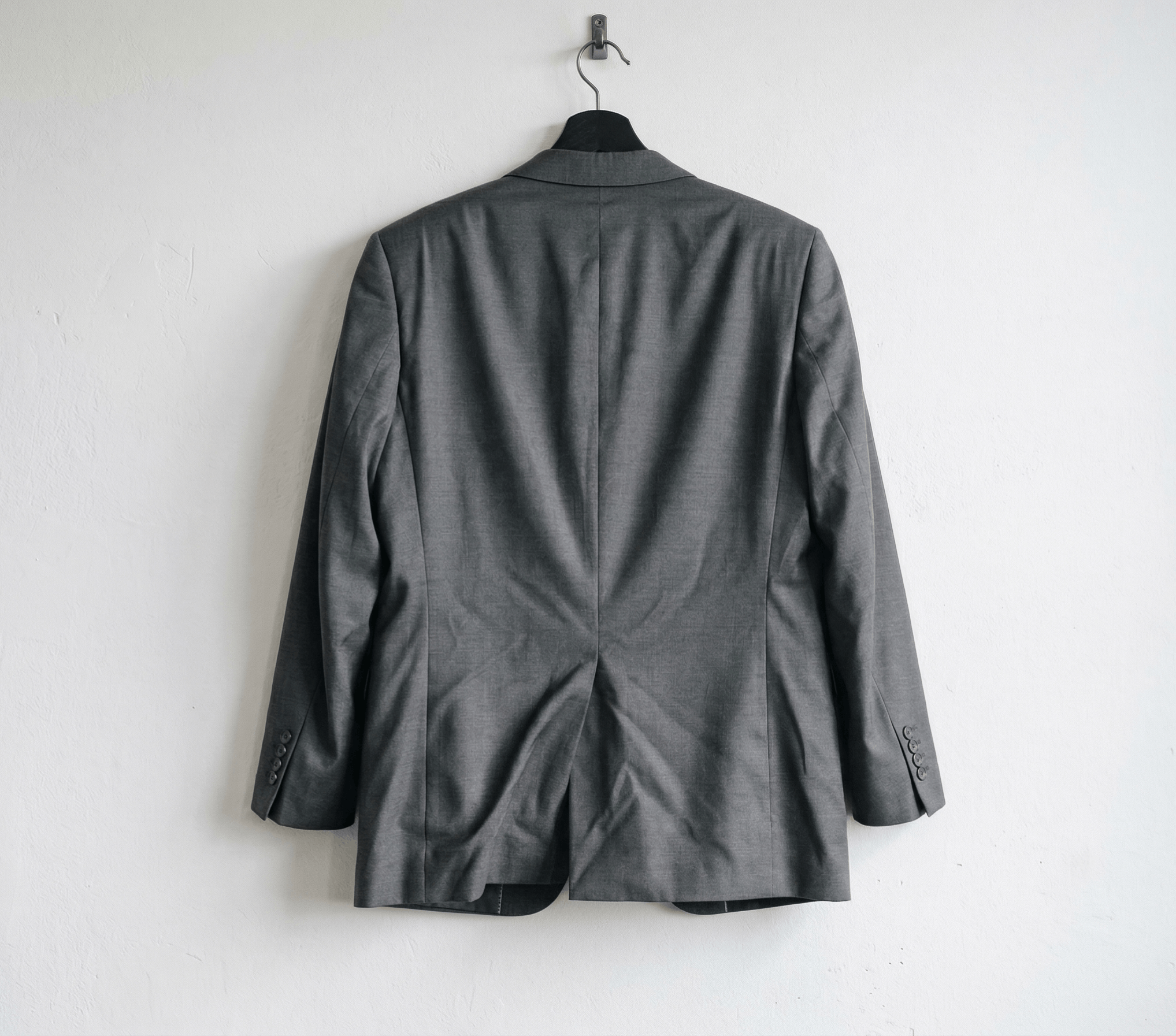Hugo Boss Hugo Boss Super 100 Virgin Wool Blazer Charcoal Vintage 40R Size 40R - 2 Thumbnail