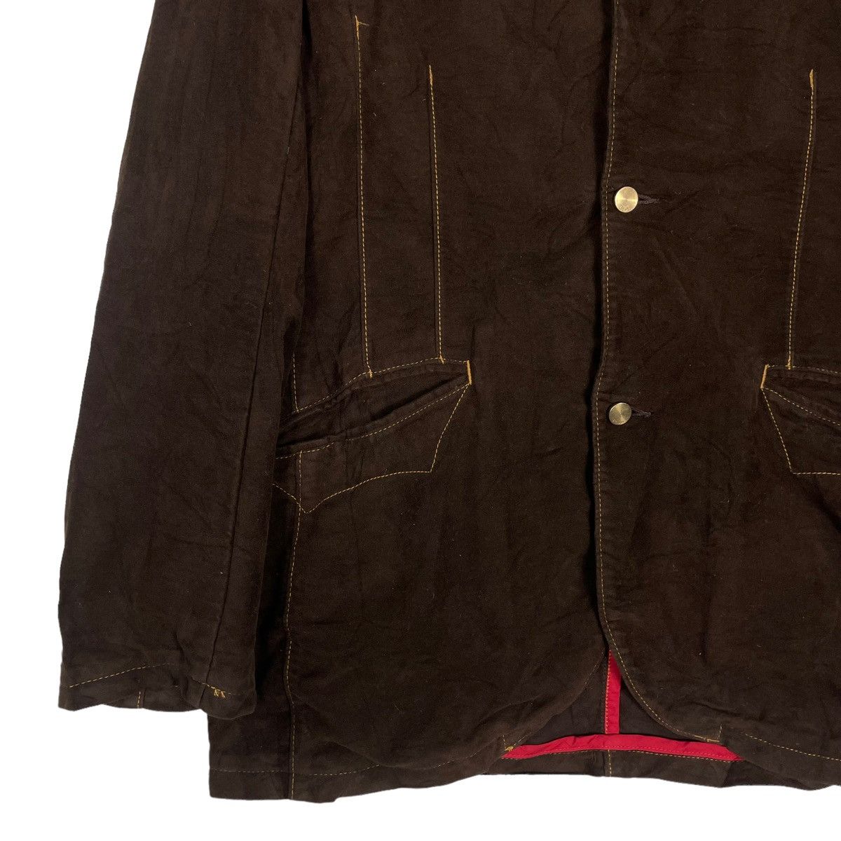 Edwin × Japanese Brand 💥EDWIN RICH BROWN CHORE BUTTON JACKET Size US L / EU 52-54 / 3 - 3 Thumbnail