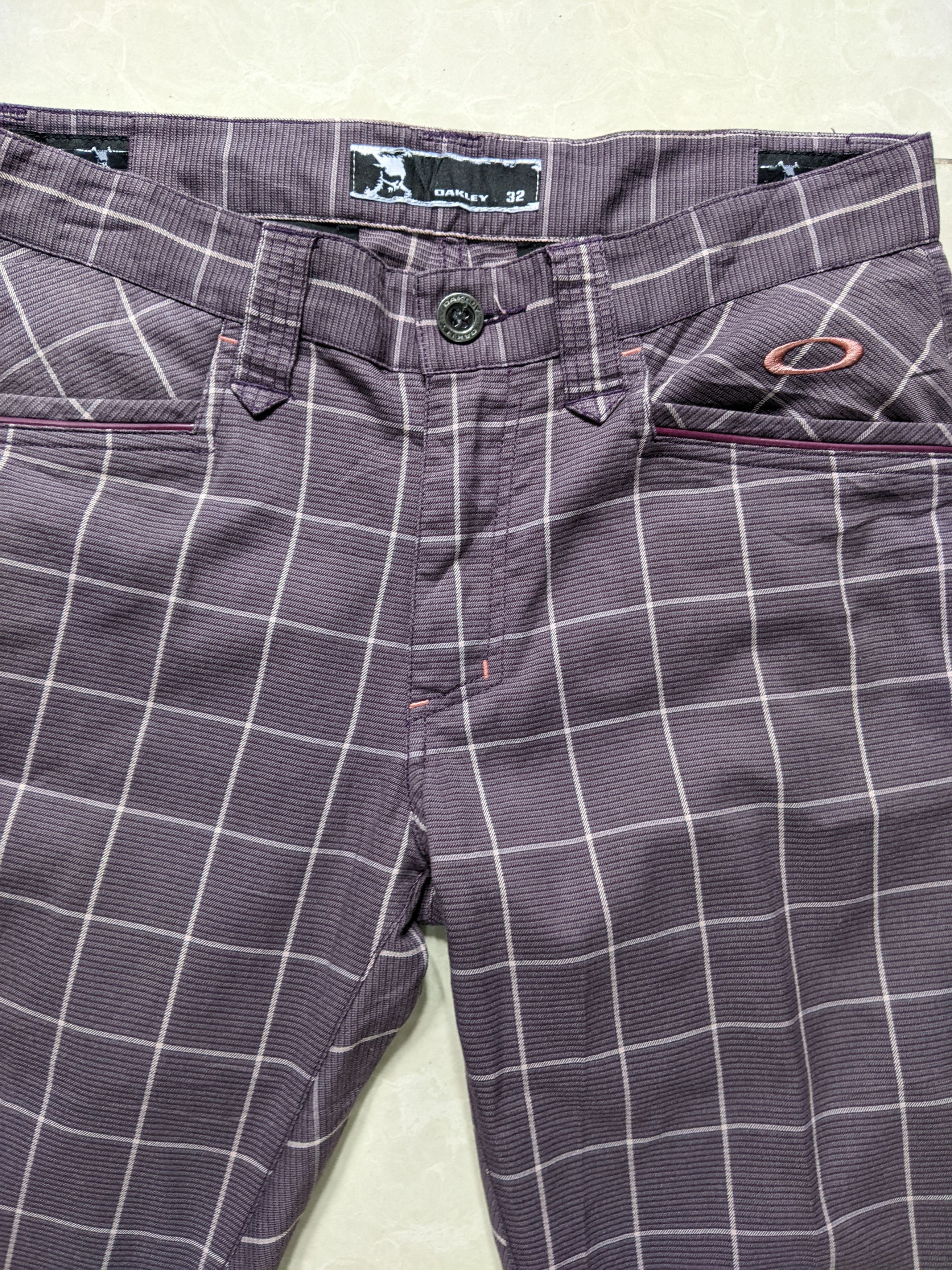 Oakley Oakley Embroidery Skull Plaid Tartan Active Pants Size US 32 / EU 48 - 7 Thumbnail