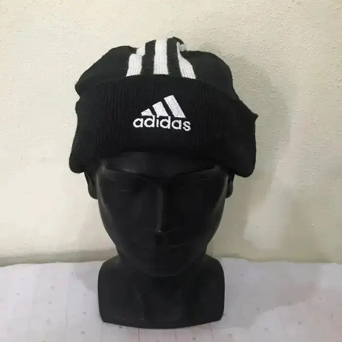 Adidas Adidas Stripe Design Beanie Hat Size ONE SIZE - 2 Thumbnail
