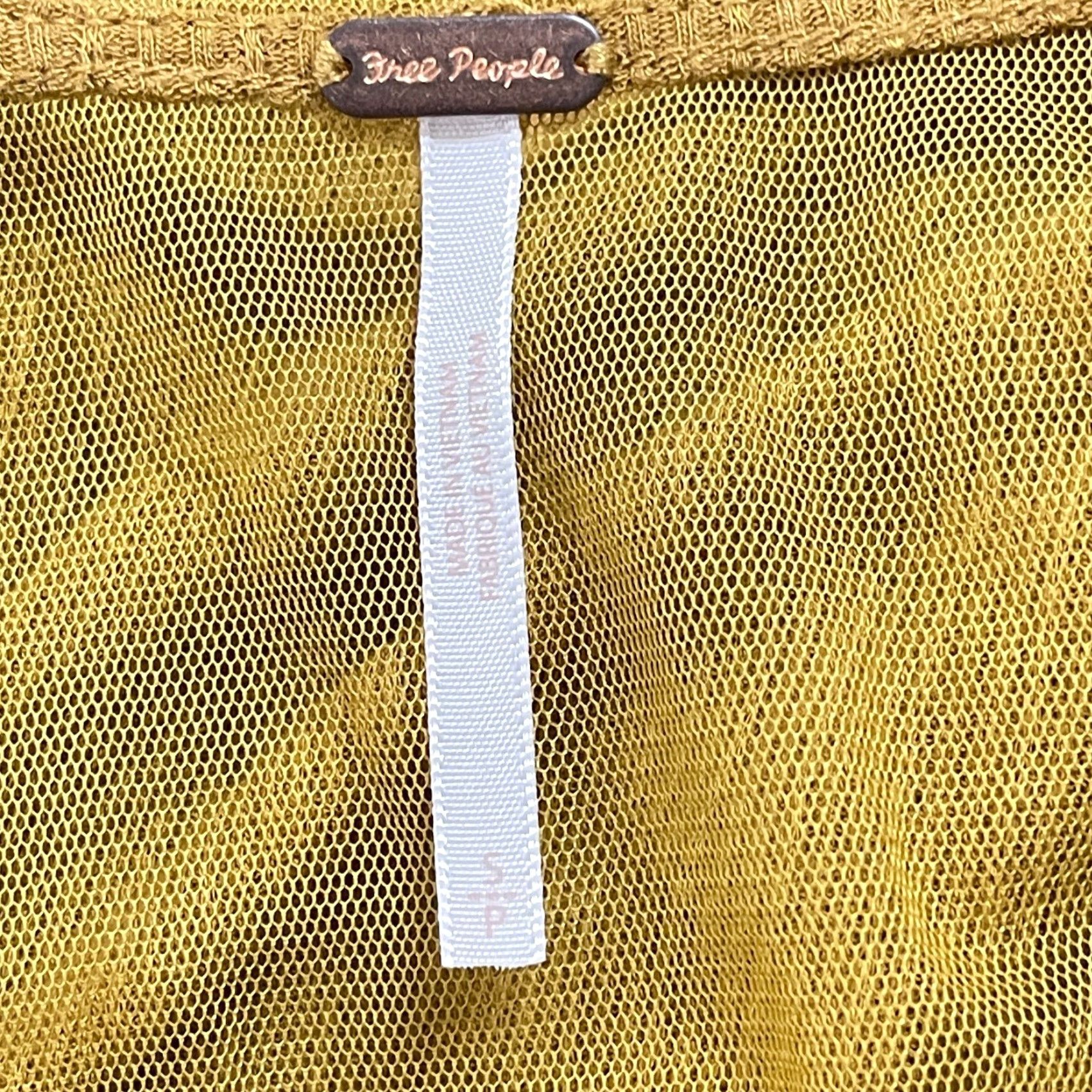 Free People Free People Top Shirt S Mustard Brown V-Neck Long Sleeve Lace Trim Boho Shirt Womens long sleeve casual pullOver lightweight B Size S / US 4 / IT 40 - 5 Thumbnail