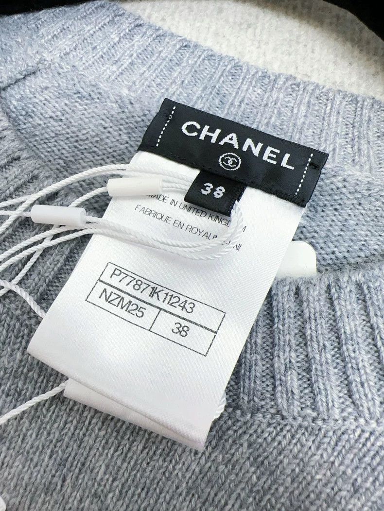 Chanel Chanel 24B popular gray schoolbag buckle cashmere sweater Size XS / US 0-2 / IT 36-38 - 6 Thumbnail