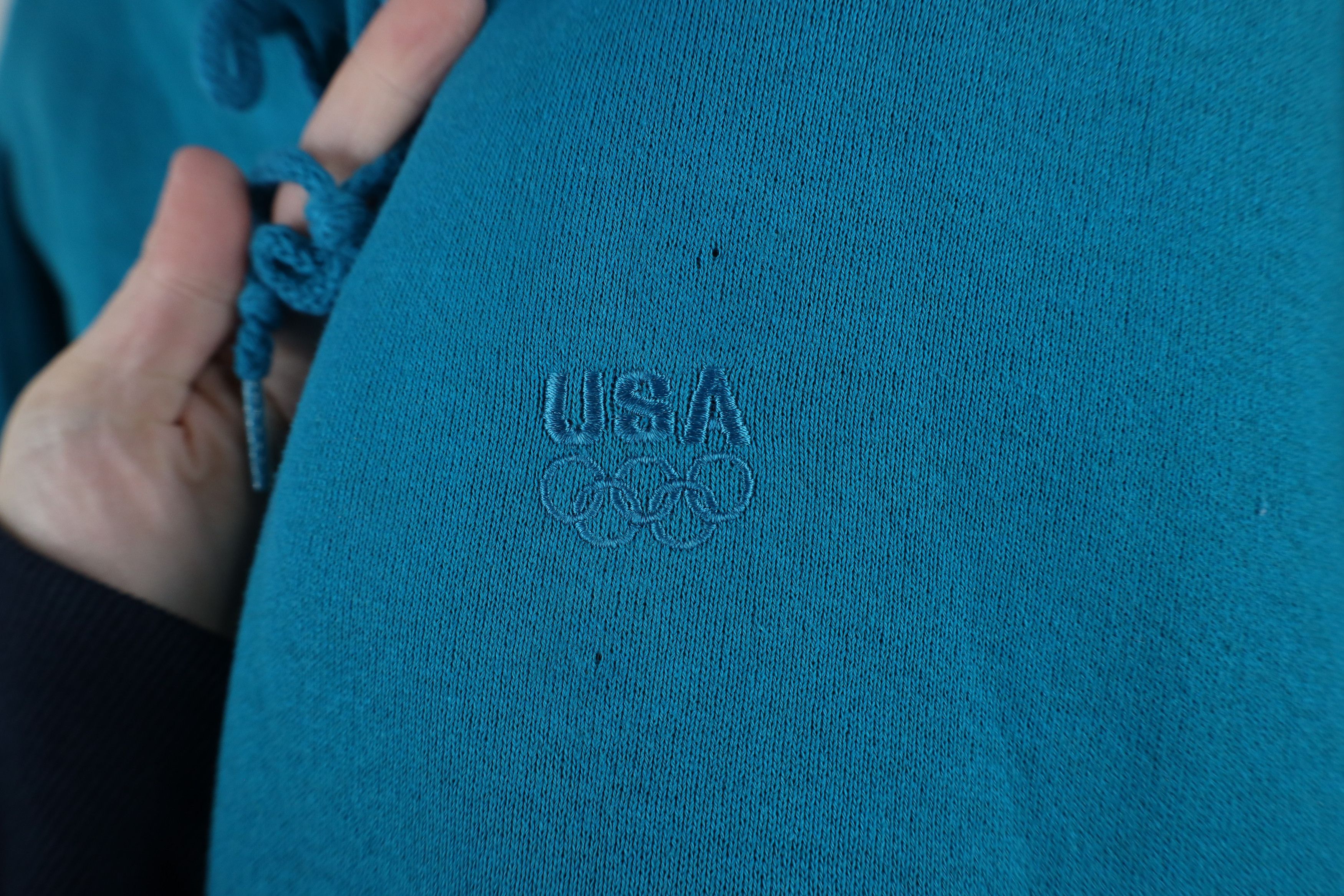 Vintage Vintage 90s USA Olympics Heavyweight Full Zip Hoodie USA Size US L / EU 52-54 / 3 - 4 Thumbnail