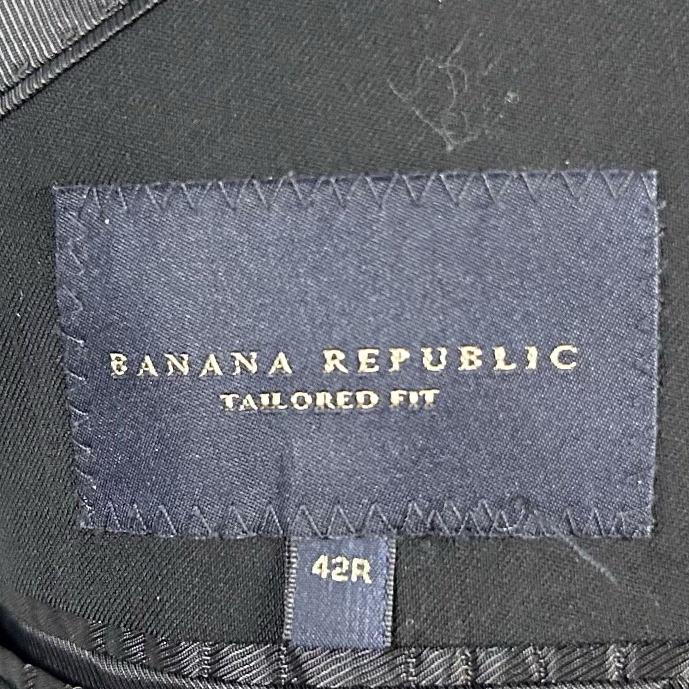Banana Republic Banana Republic Sport Coat 42R Tailored Fit Black Cerruti Wool Two Button Vented Size US XS / EU 42 / 0 - 3 Thumbnail