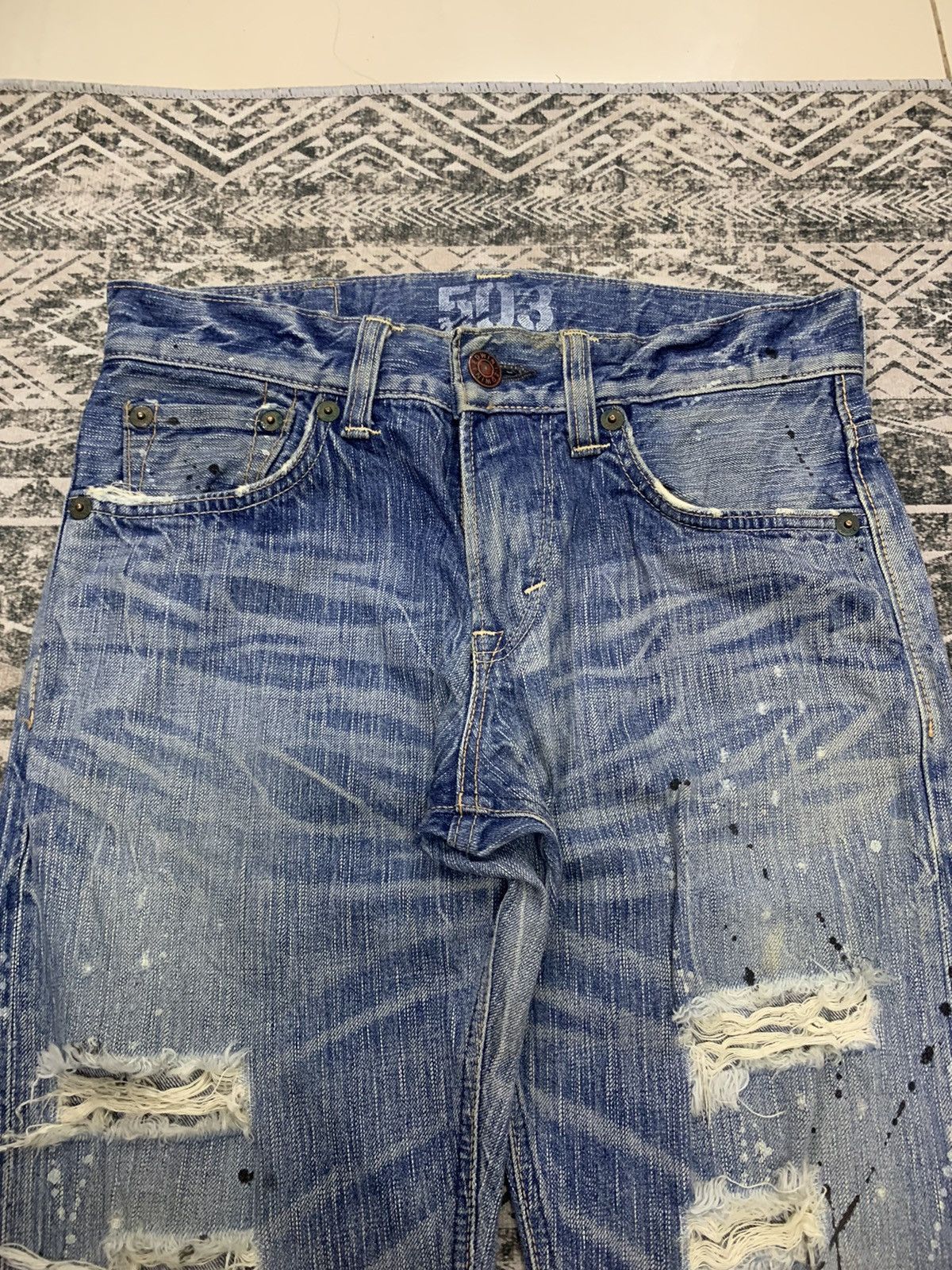 Edwin 90s EDWIN 503 BLUE TRIP DISTRESSED PANT Size US 31 - 5 Thumbnail