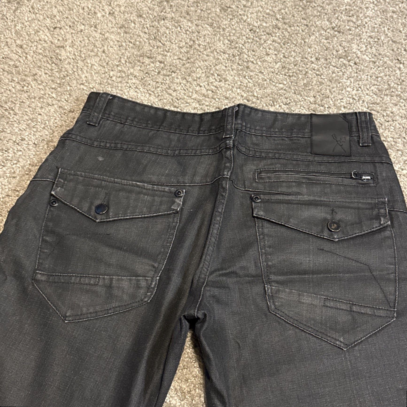 Ecko Unltd. VINTAGE Mark Ecko Cut & Sew Black Denim Jeans Slim 36x32 Jeans Men Slim Skinny Ecko Unltd. 36 Black Mens Jeans Size US 36 / EU 52 - 3 Thumbnail