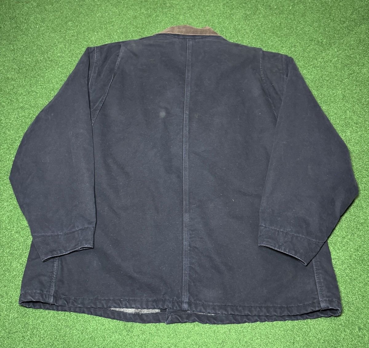 Carhartt × Vintage Vintage 90s Carhartt Navy Chore Blanket Lined 3XL Jacket Size US XXL / EU 58 / 5 - 4 Thumbnail