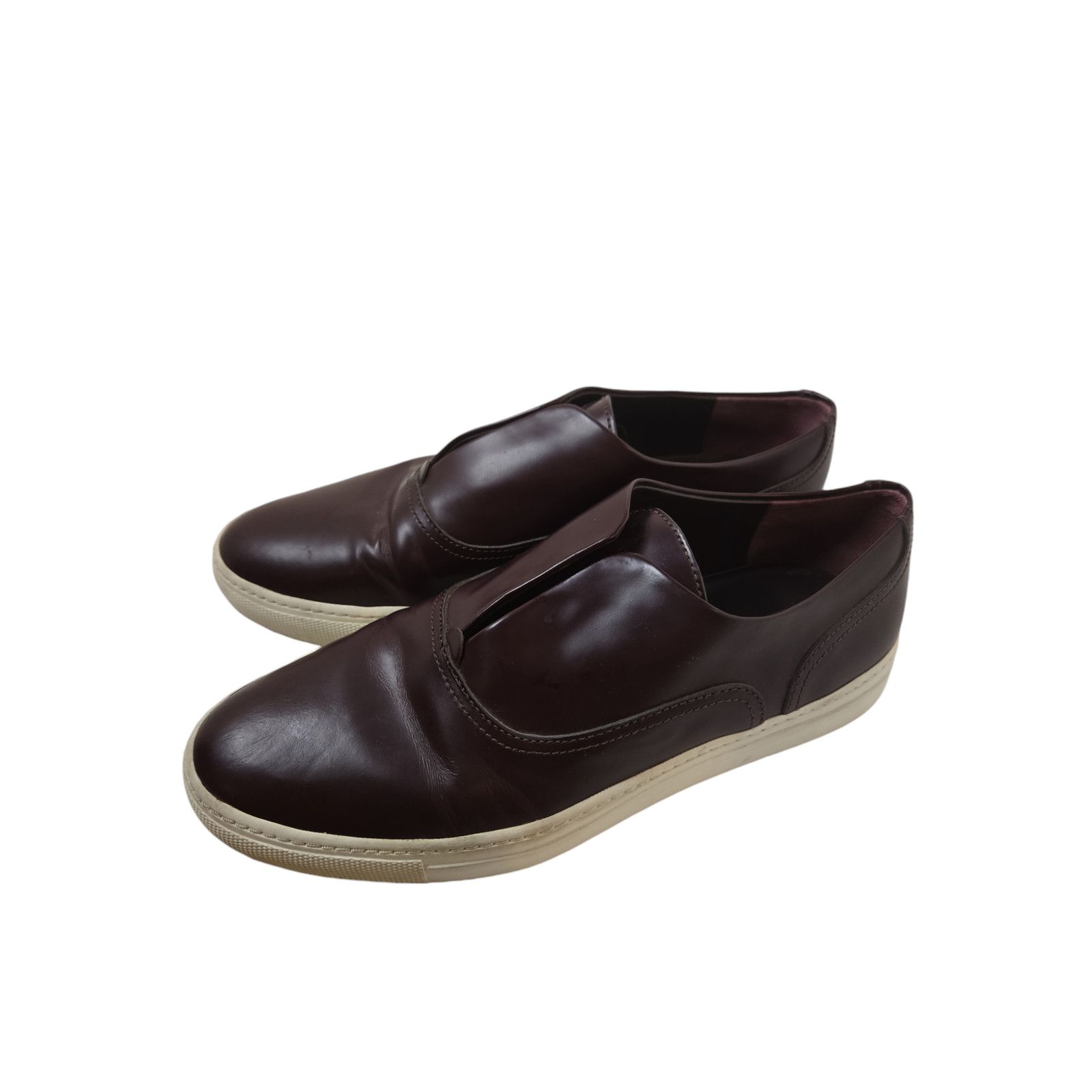 Vince Vince Nelson Leather Slip-on Sneaker Maroon Size US 7.5 / IT 37.5 - 2 Thumbnail
