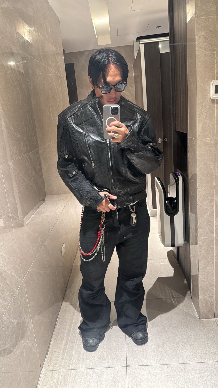 Genuine Leather vintage cyber leather moto jacket backlash kmrii if6was9 Size US XL / EU 56 / 4 - 14 Thumbnail