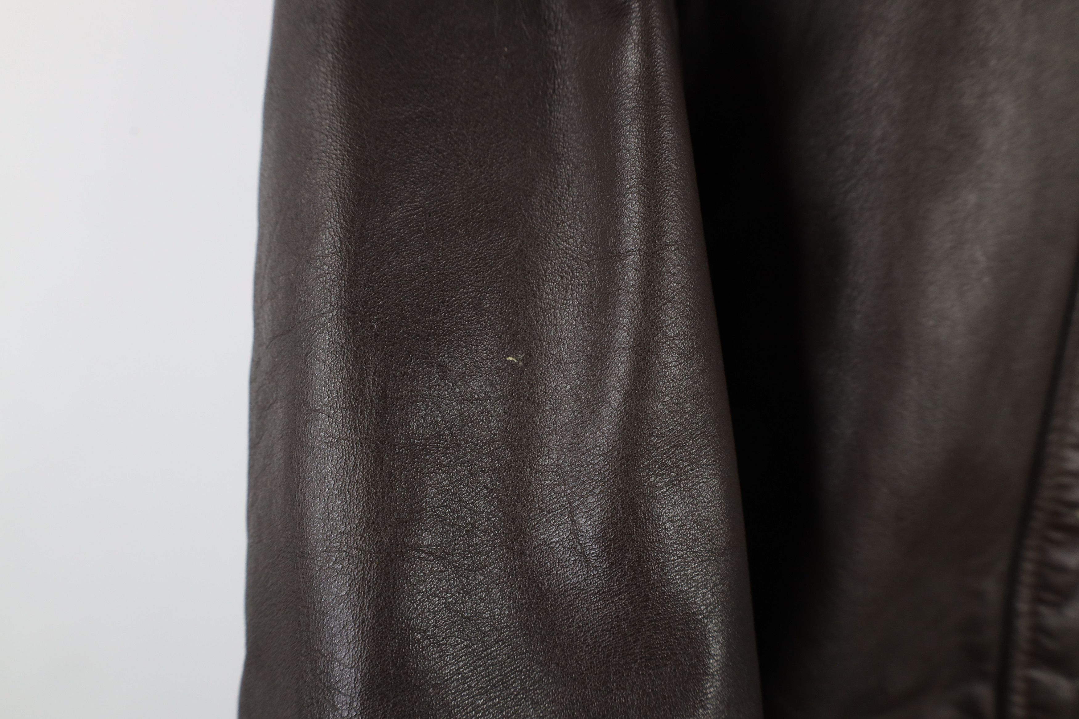 Vintage Vintage 60s Lined Leather Buckle Back Racer Jacket Brown USA Size M / US 6-8 / IT 42-44 - 5 Thumbnail