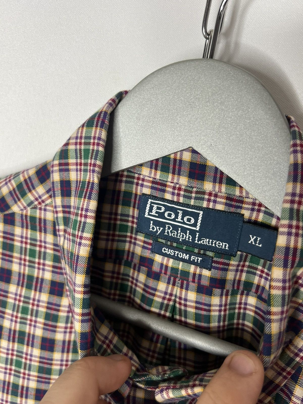 Vintage 💵 Vintage Polo Ralph Lauren Plaid Luxury Shirt Long Sleeve 💵 Size US XL / EU 56 / 4 - 7 Thumbnail