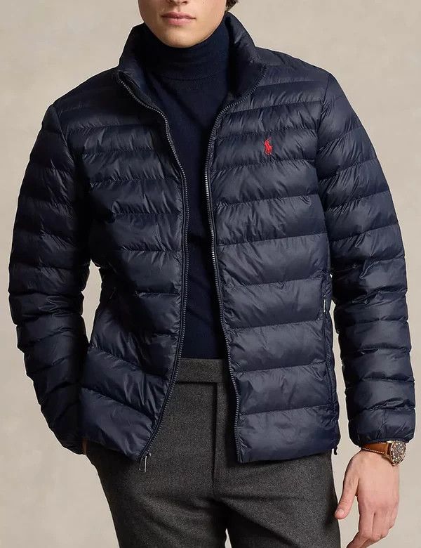 Polo Ralph Lauren o1s22i1n0125 Quilted Jacket in Navy Blue Size US XL / EU 56 / 4 - 2 Thumbnail