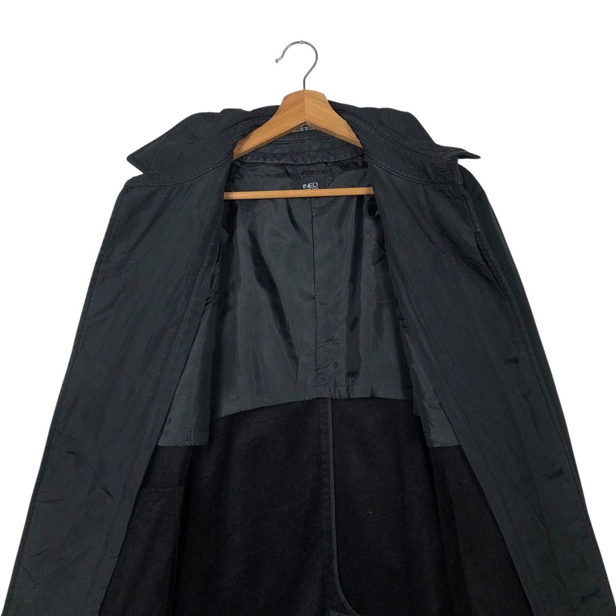 Yohji Yamamoto 📌Vintage Long Jacket Rich Black Ined Homme Basic Size US M / EU 48-50 / 2 - 16 Thumbnail