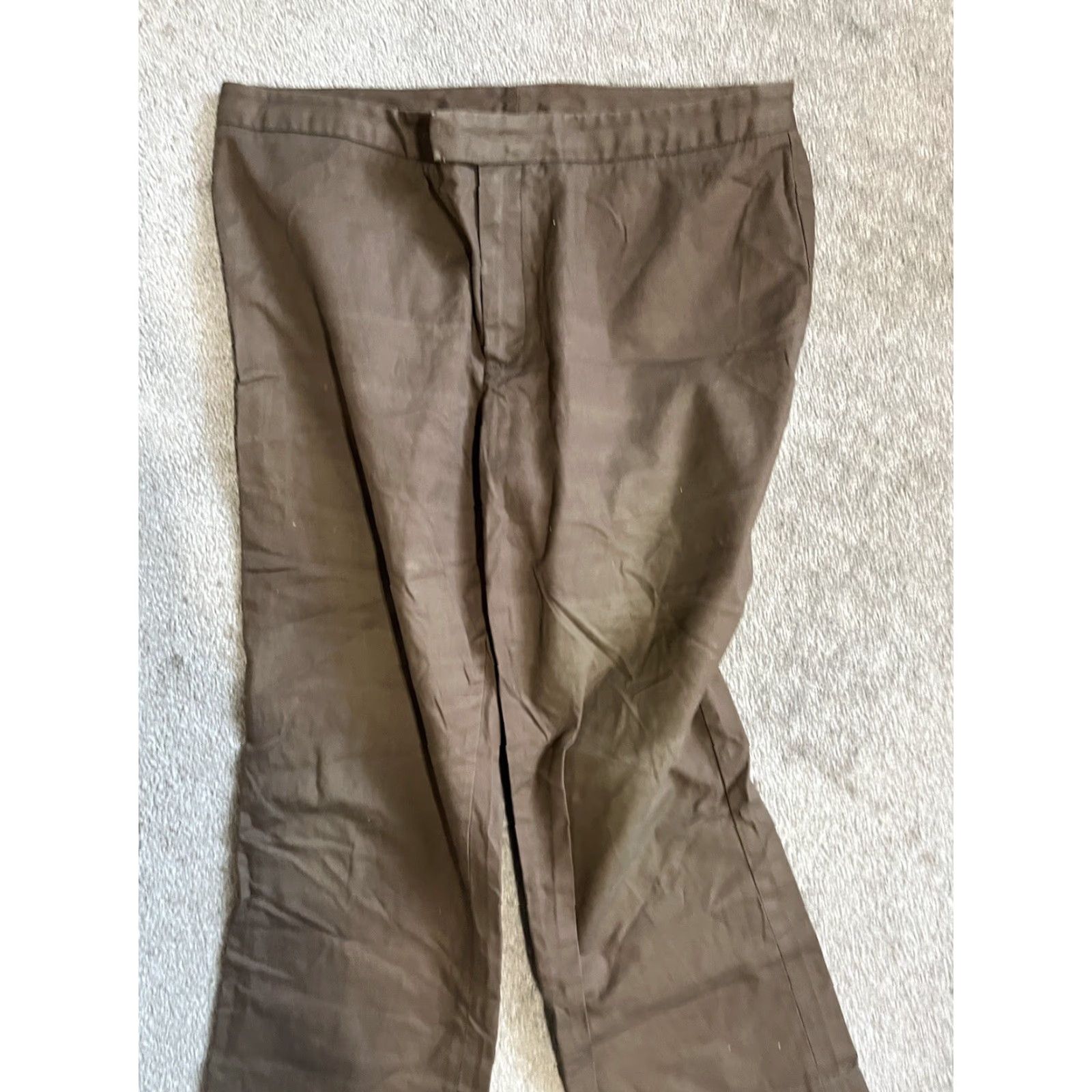 Gap GAP Women's Pants Flat Front Chino 12 Regular Brown Size 34" / US 12 / IT 48 - 2 Thumbnail