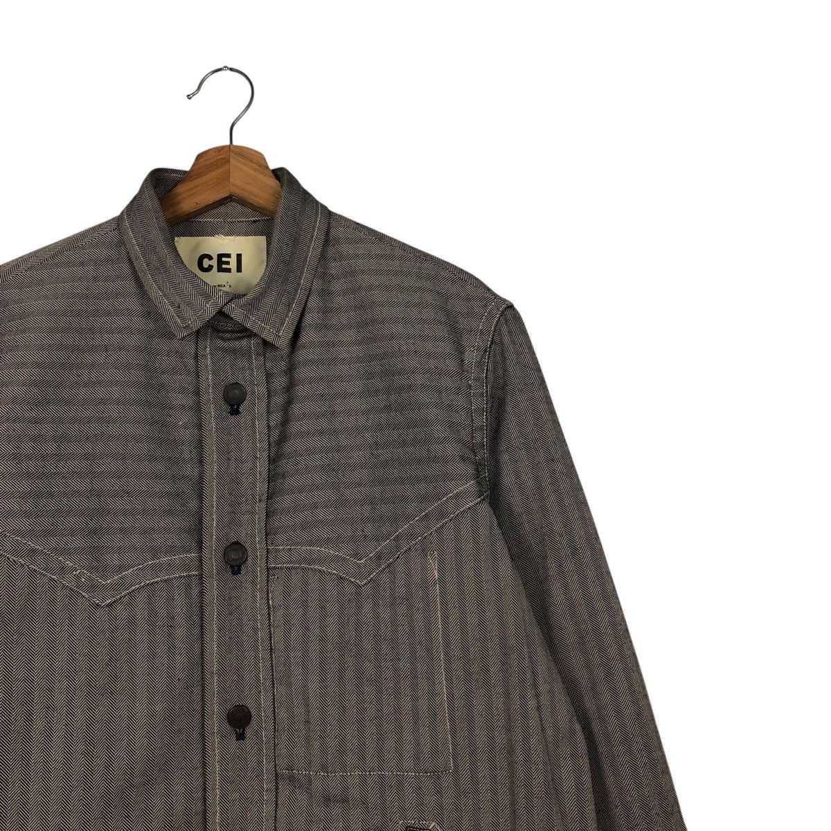 Beams Plus Vintage Wool Herringbone Biker Jacket Cei Beams Issey Miyake Size US L / EU 52-54 / 3 - 7 Thumbnail