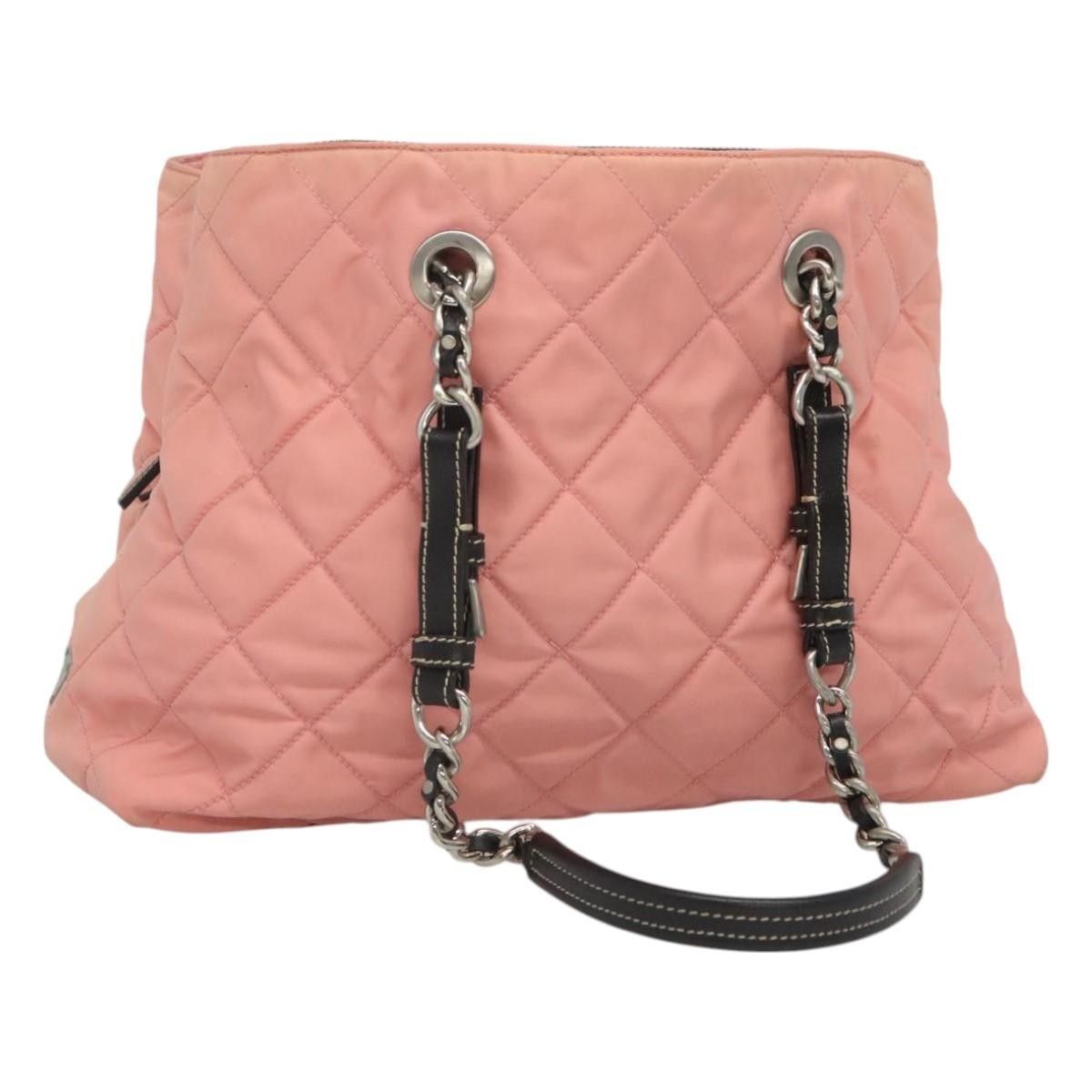 Prada Prada Chain Zip Tote Quilted Tessuto Size ONE SIZE - 1 Thumbnail