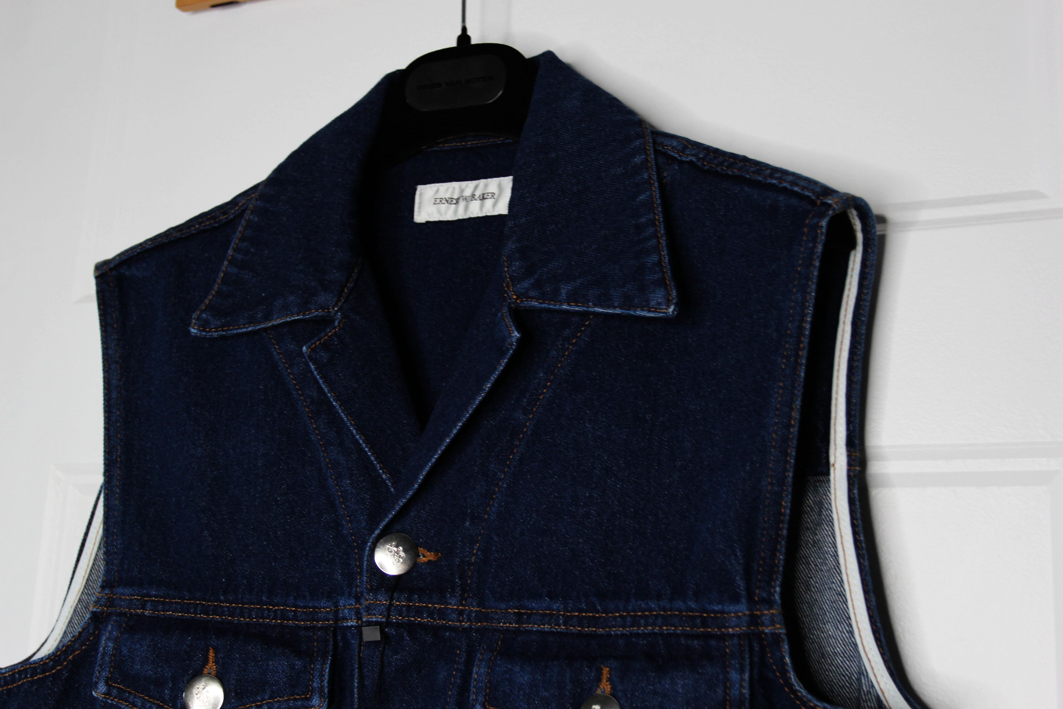 Ernest W. Baker BNWT SS23 ERNEST W. BAKER SLEEVELESS DENIM JACKET 52 Size US L / EU 52-54 / 3 - 4 Thumbnail