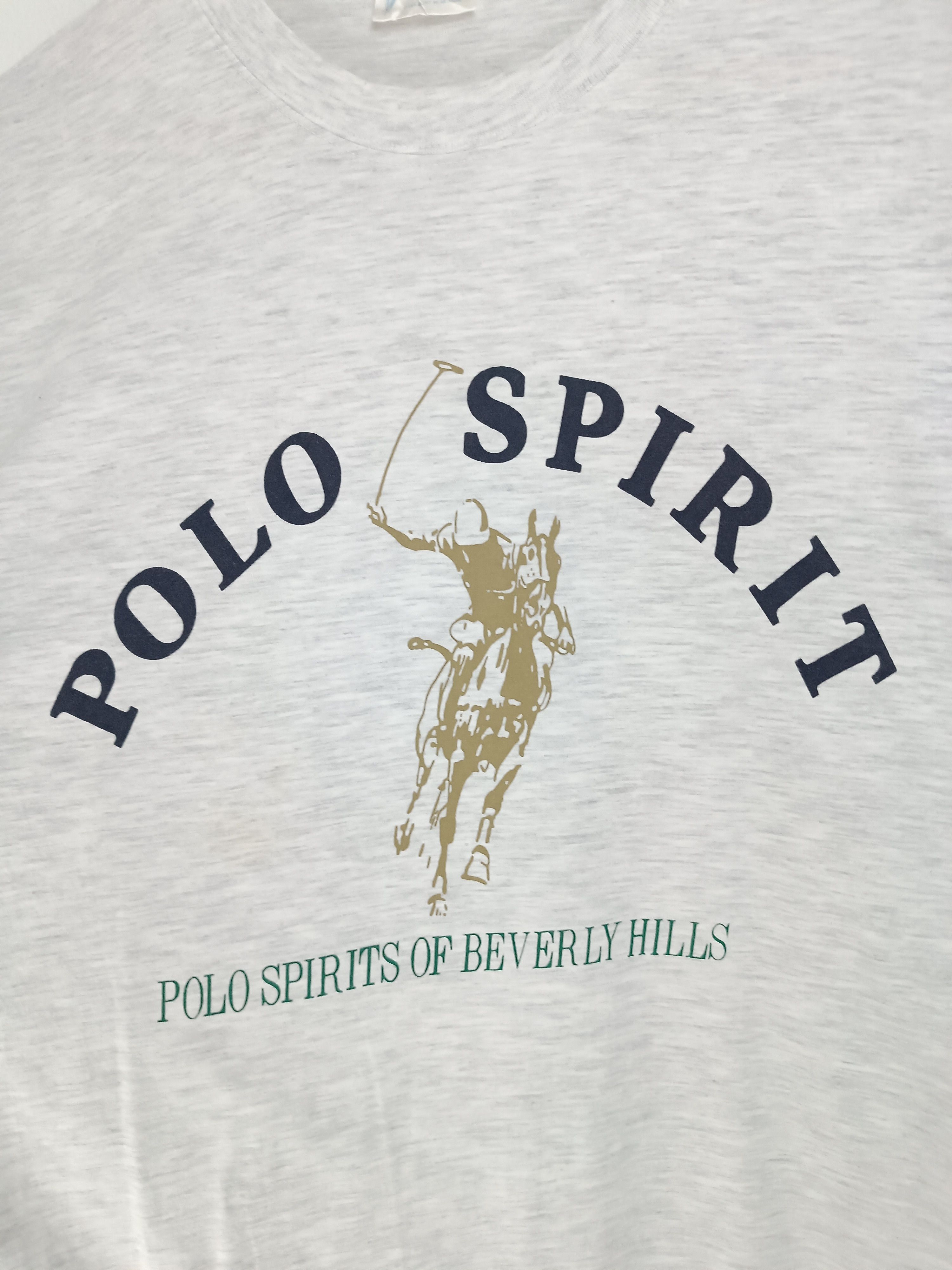Vintage VINTAGE 90'S POLO SPIRIT CLASSIC LOGO SINGLE STITCH RARE TEE Size US M / EU 48-50 / 2 - 10 Thumbnail