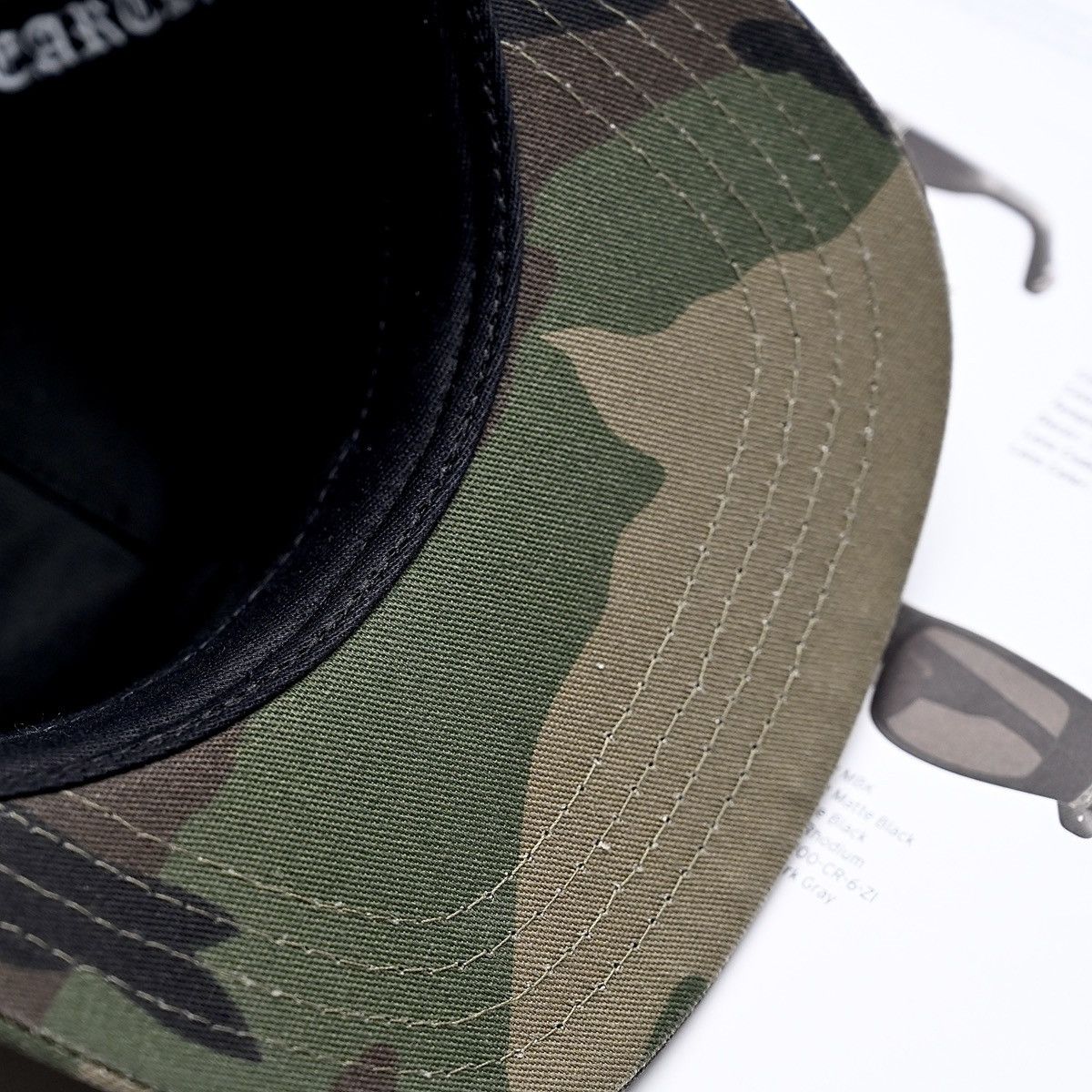 Chrome Hearts CHROME HEARTS LEATHER PATCH BASEBALL CAP CAMO Size ONE SIZE - 6 Thumbnail