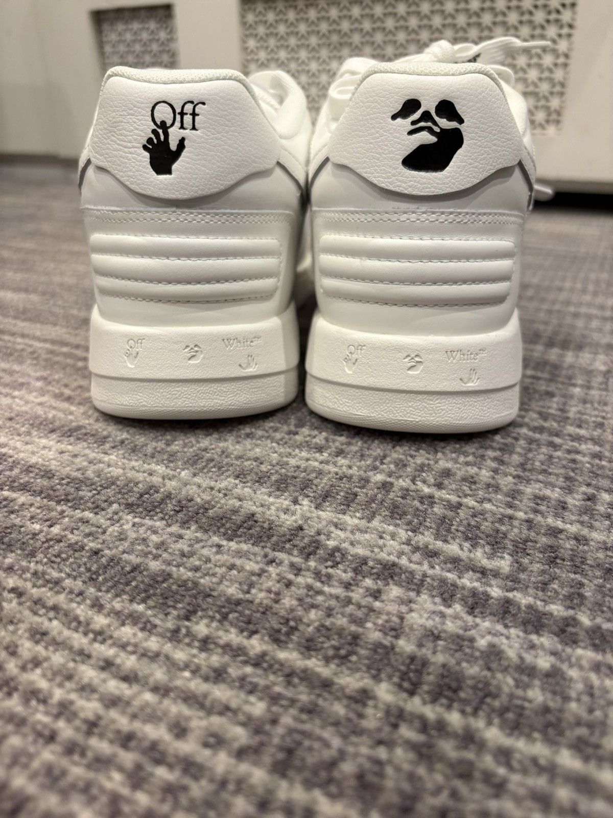 Off-White Off-White Out Of Office Leather Design Sneaker Men’s Size US 7.5 / EU 40-41 - 3 Thumbnail