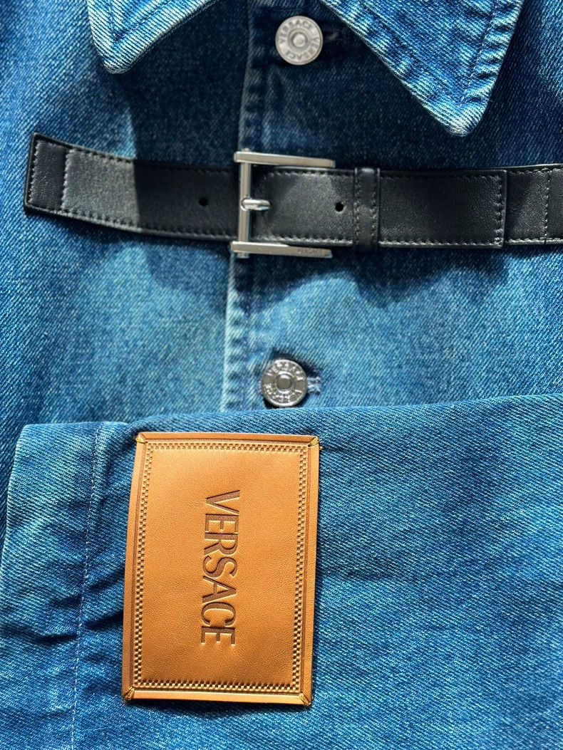 Versace Versace Denim trench coat is medium and long Size US XL / EU 56 / 4 - 6 Thumbnail