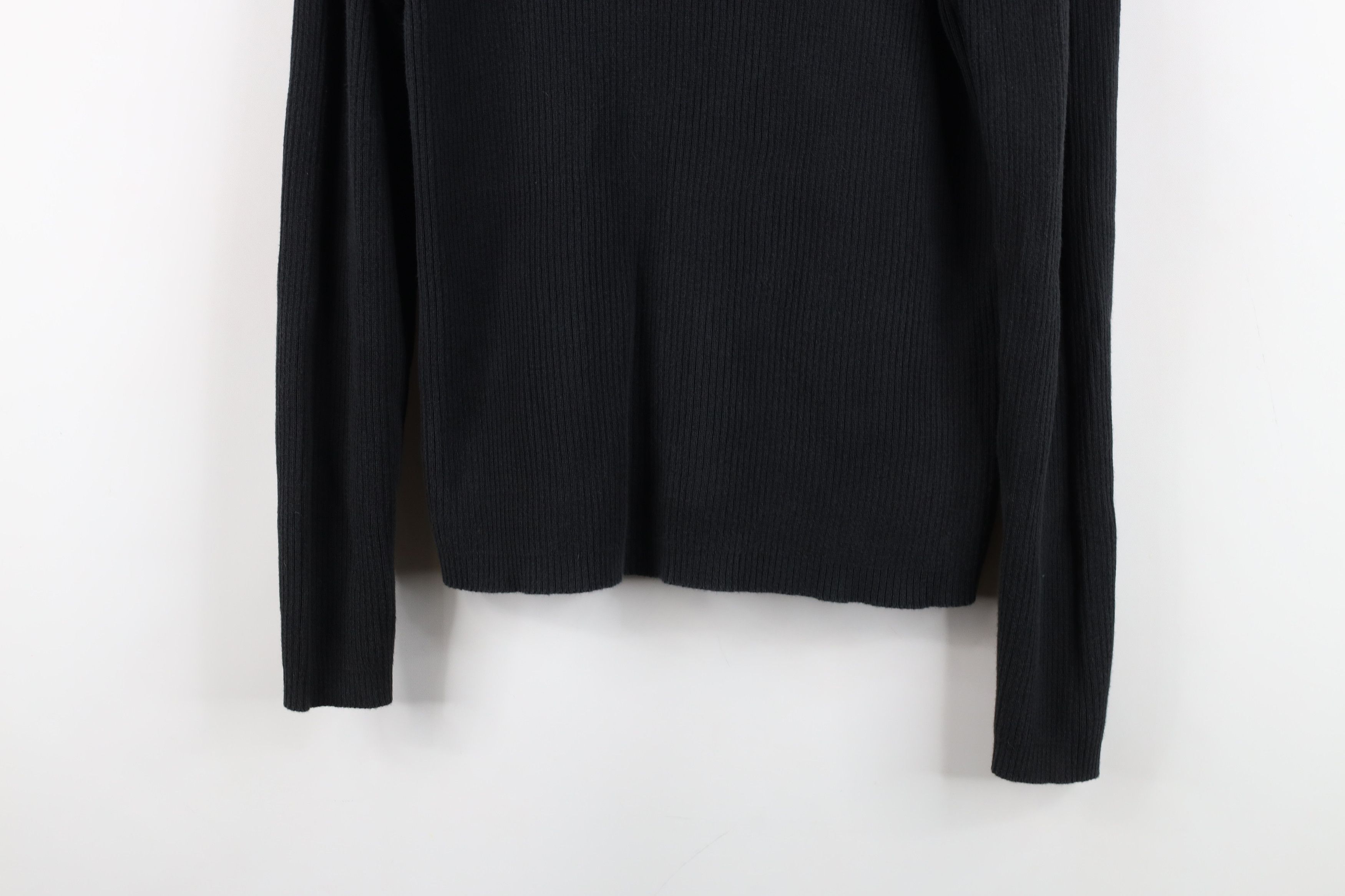 Gap Vintage 90s Gap Blank Ribbed Knit Turtleneck Sweater Black Size M / US 6-8 / IT 42-44 - 3 Thumbnail