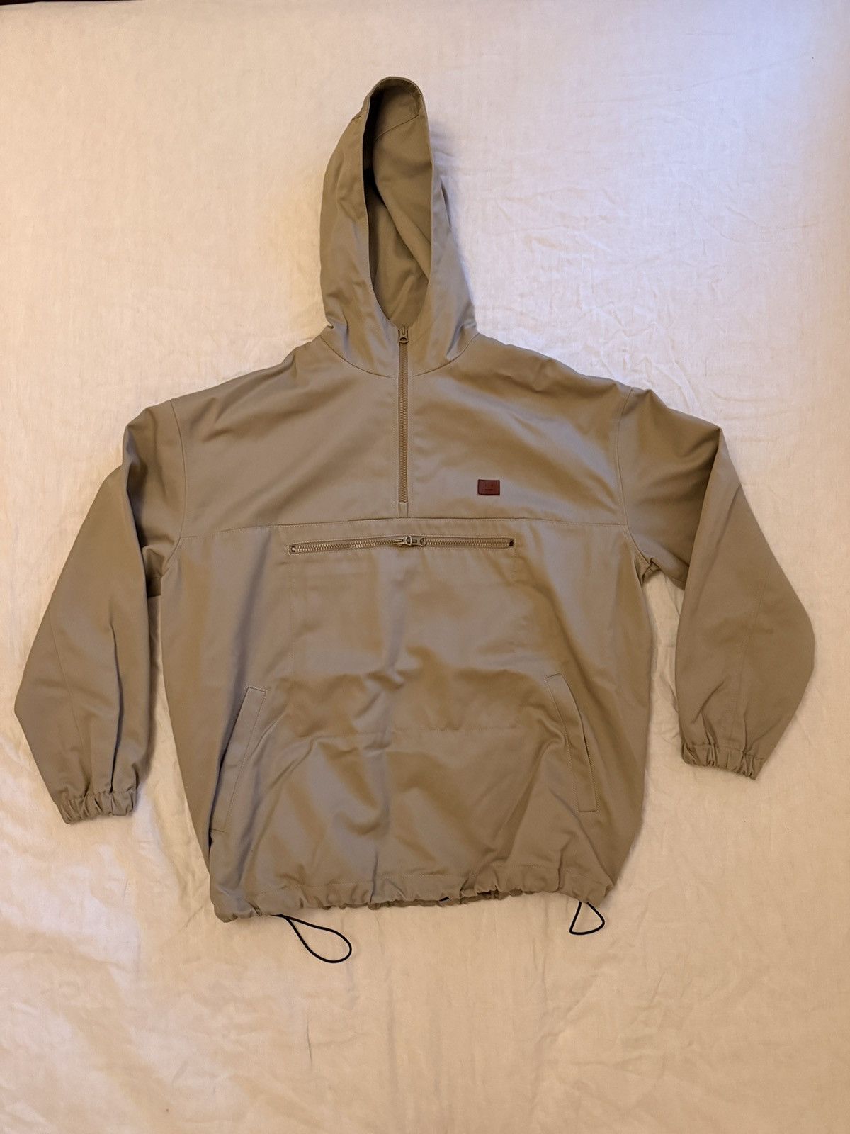 Acne Studios Beige Anorak Red Face Patch – (Oversized Fit)