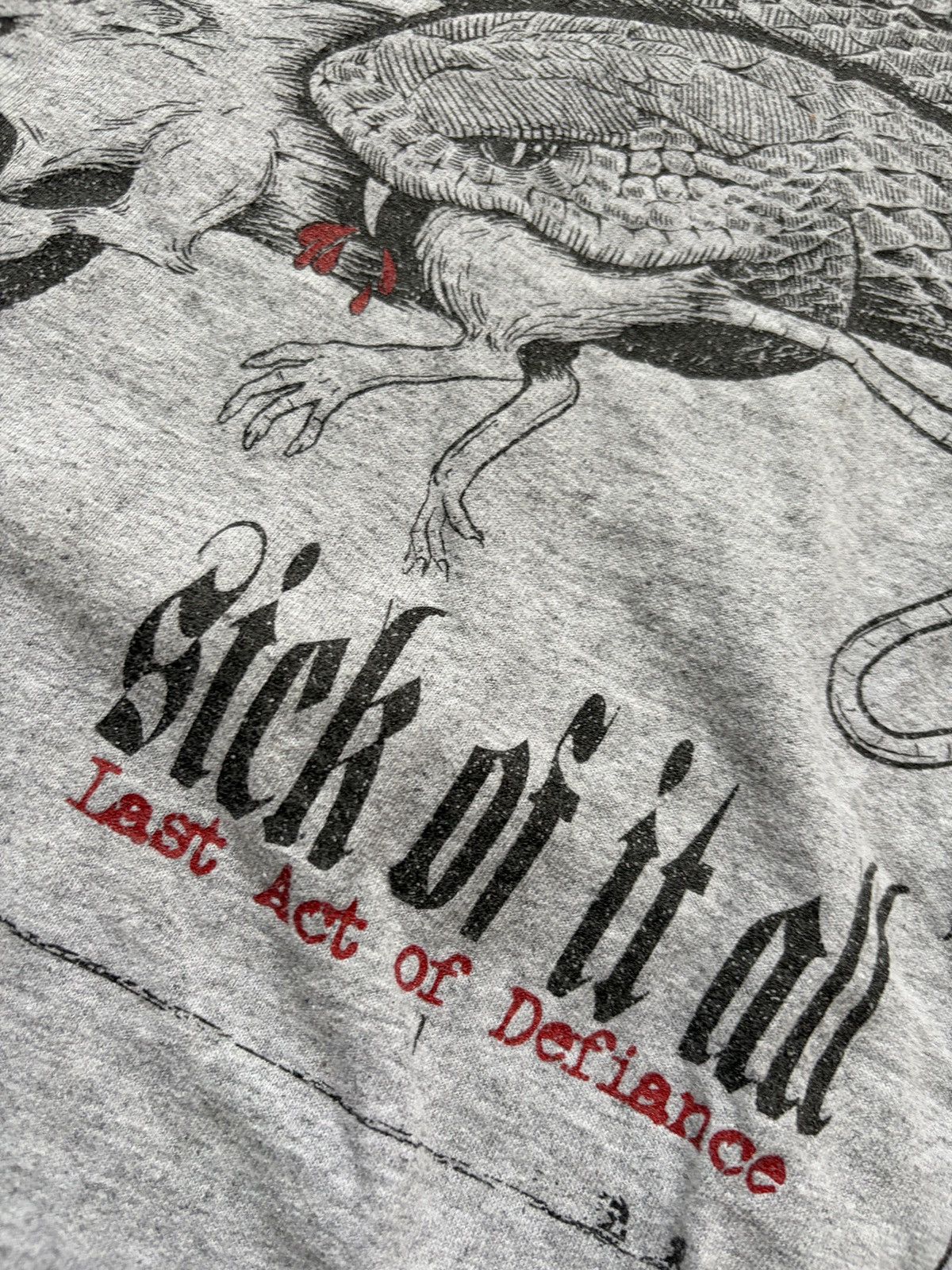 Band Tees SICK OF IT ALL Last Act Of Defiance Size US XXL / EU 58 / 5 - 4 Thumbnail