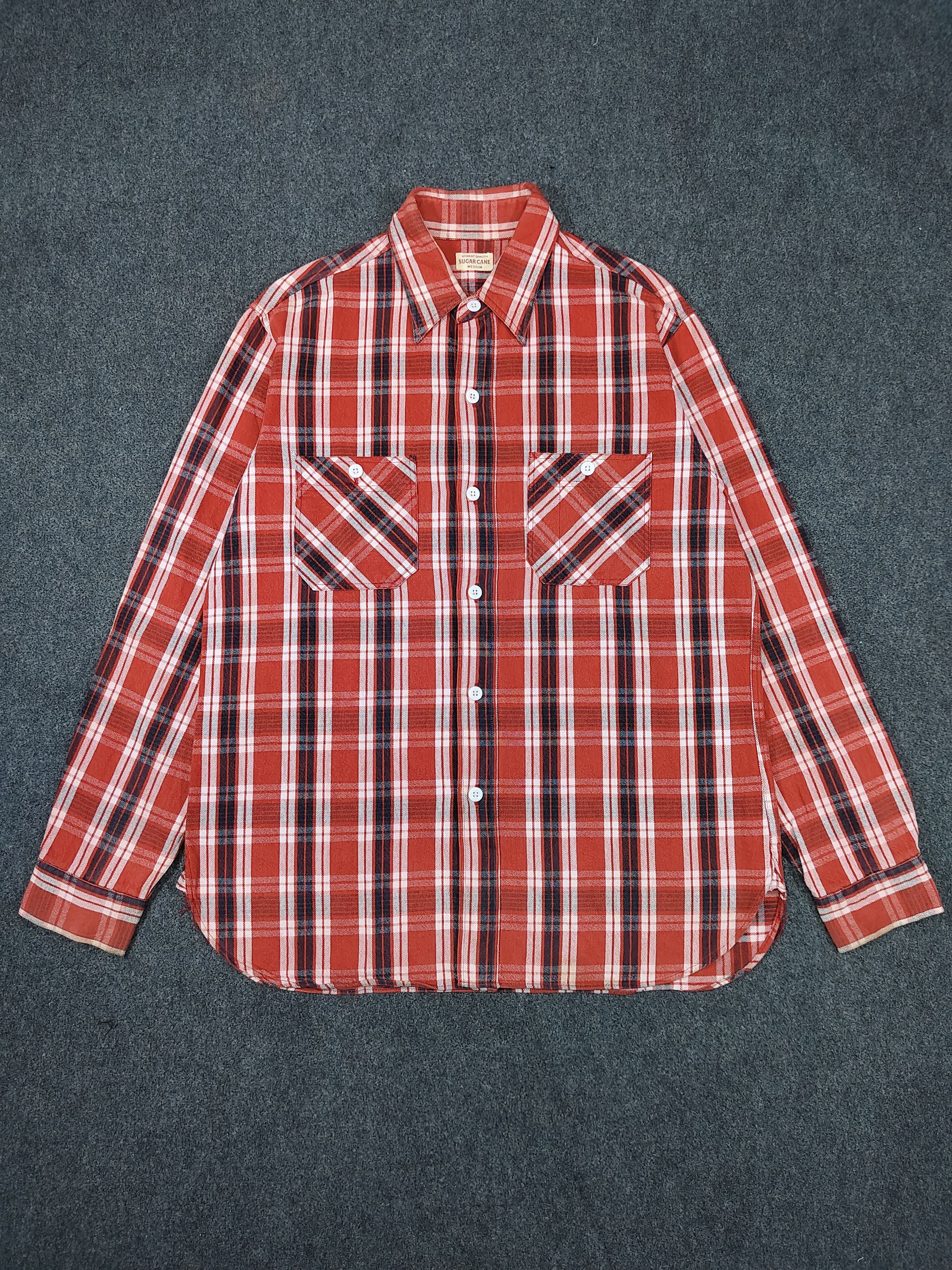 Sugar Cane 🇯🇵 Sugar Cane 🇯🇵 Craftsmanship 50s Repro Plaid Workshirt Size US M / EU 48-50 / 2 - 1 Thumbnail