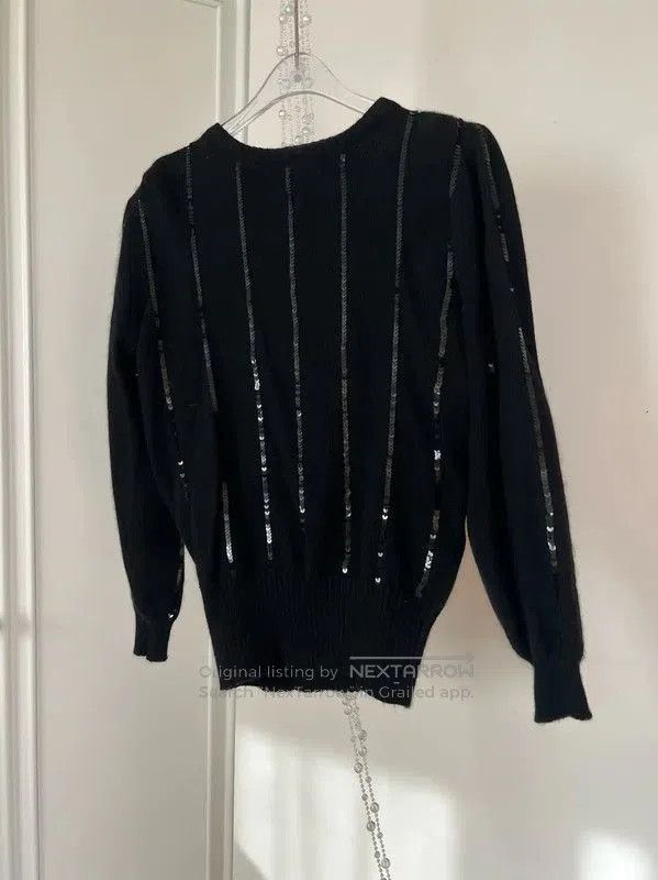 Dior Dior Black Women's Pullover Sweater with Sequins . Size M / US 6-8 / IT 42-44 - 3 Thumbnail