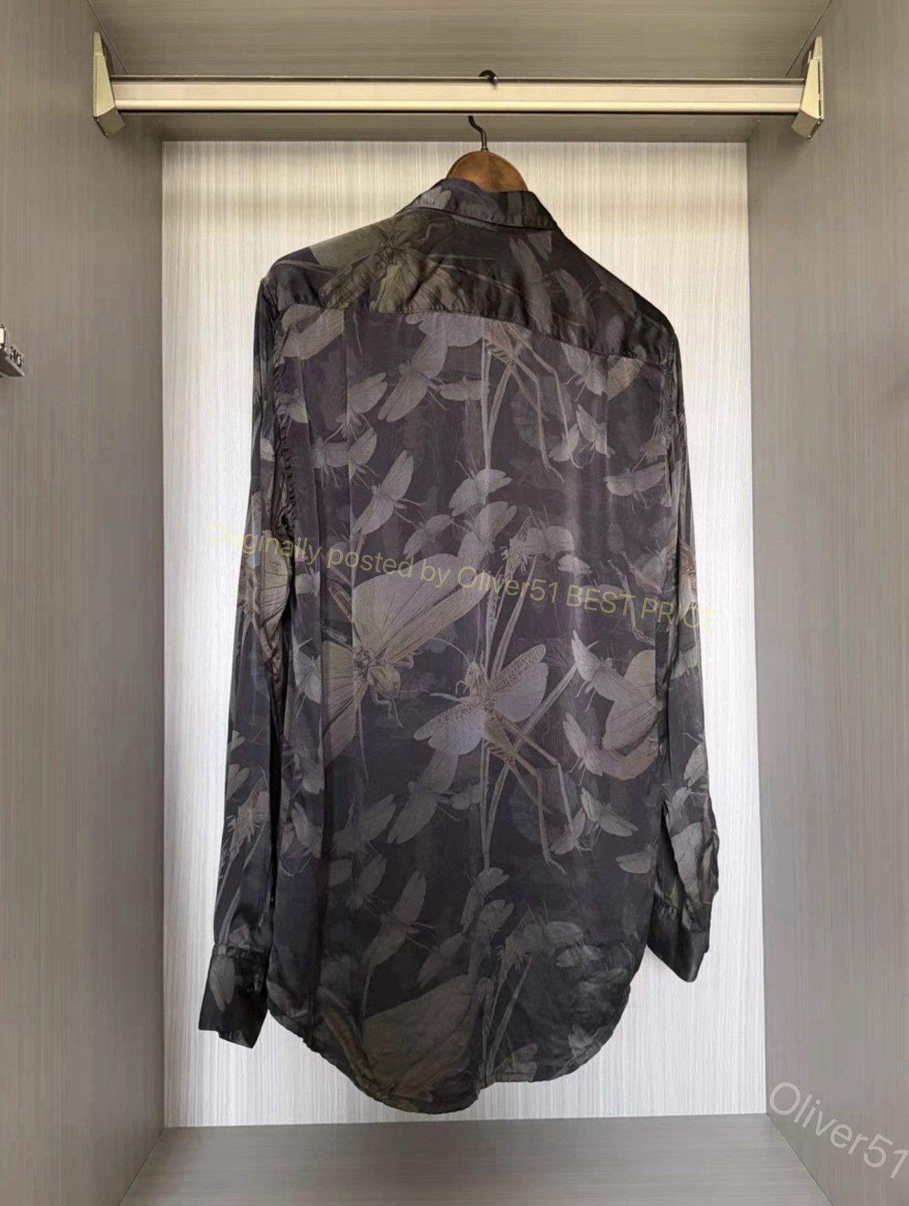 Geoffrey B. Small Geoffrey B. Small GBS dragonfly silk shirt YYYY17/2610 Size US L / EU 52-54 / 3 - 2 Thumbnail