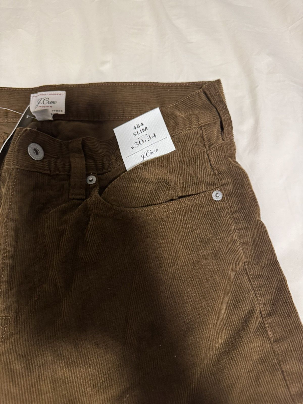 J.Crew NWT J.Crew Brown Corduroy Pants Size US 30 / EU 46 - 1 Thumbnail