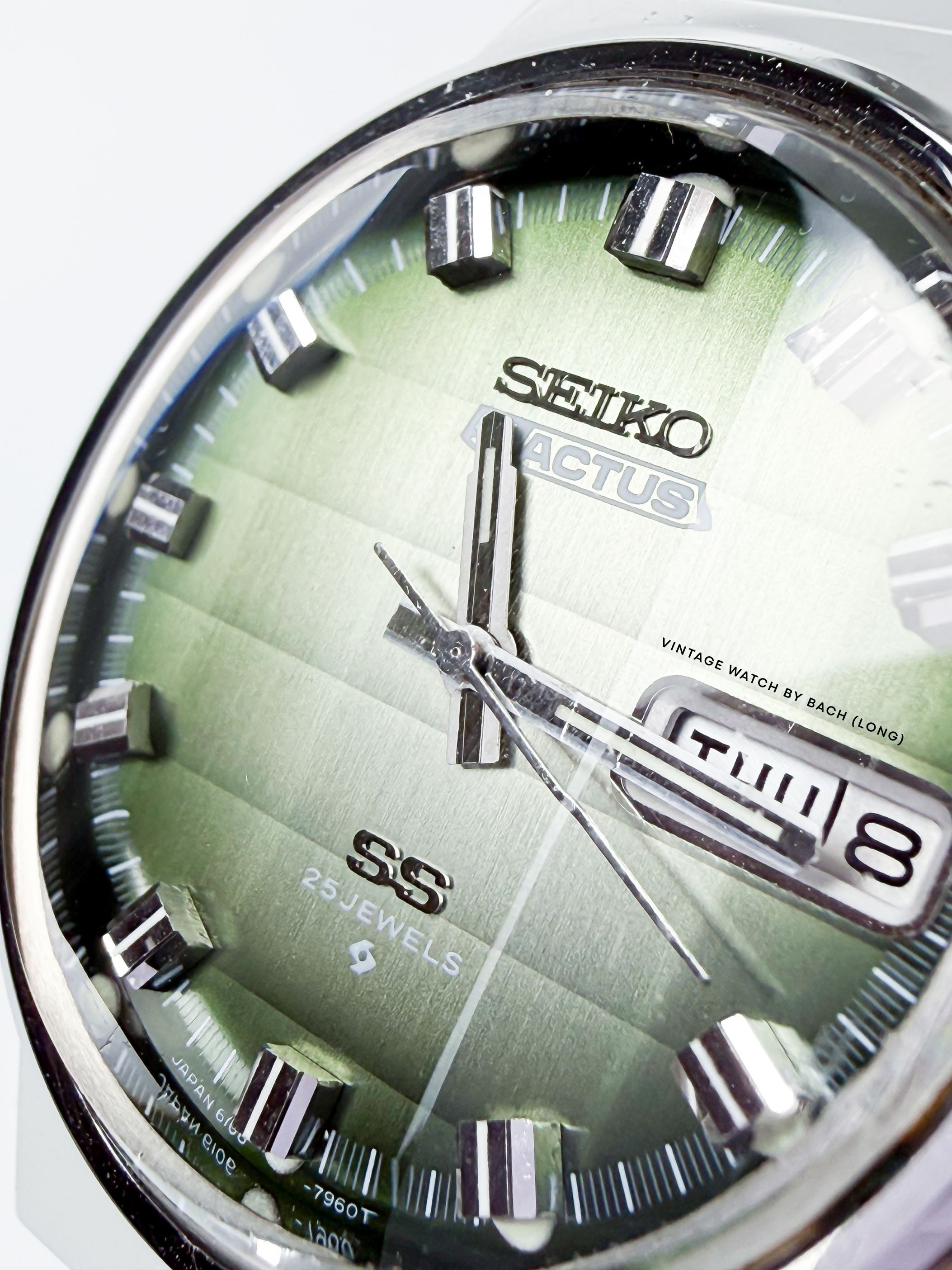 Seiko Vintage Seiko 5 Actus 6106-7690 Gradient Green Dial Size ONE SIZE - 2 Thumbnail