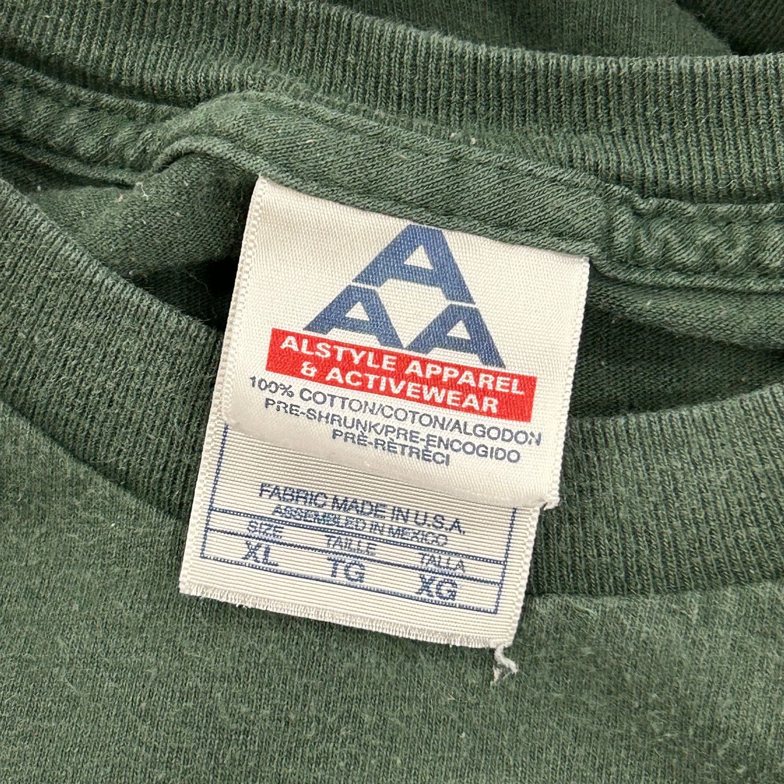Tommy Hilfiger Vintage Tommy Hilfiger Flag Logo Green Tee T Shirt Size XL Size US XL / EU 56 / 4 - 3 Thumbnail
