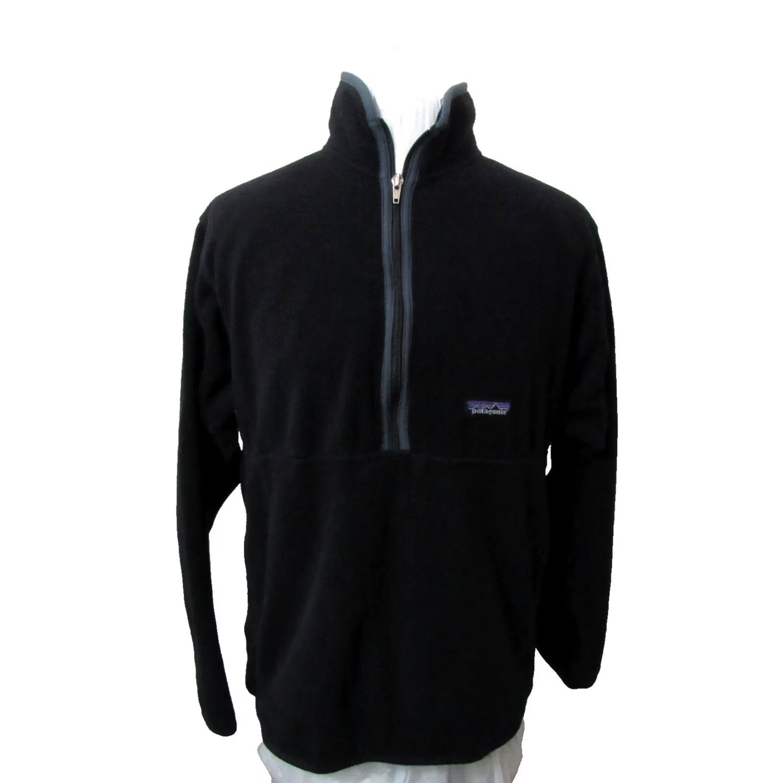 Patagonia VINTAGE Patagonia Synchilla 1/2 Zip Pullover Fleece Jacket Size Medium Black Size US M / EU 48-50 / 2 - 2 Thumbnail