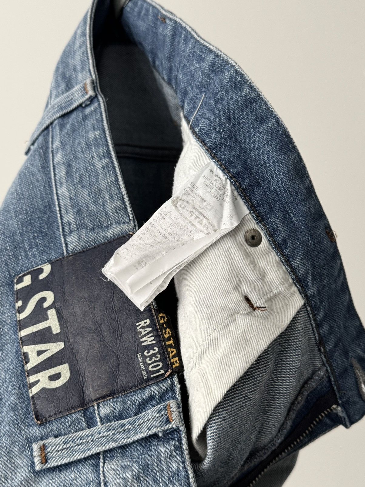 G-Star G-Star RAW Arc Loose Tapered Distressed Faded Jeans Pants Size US 36 / EU 52 - 6 Thumbnail