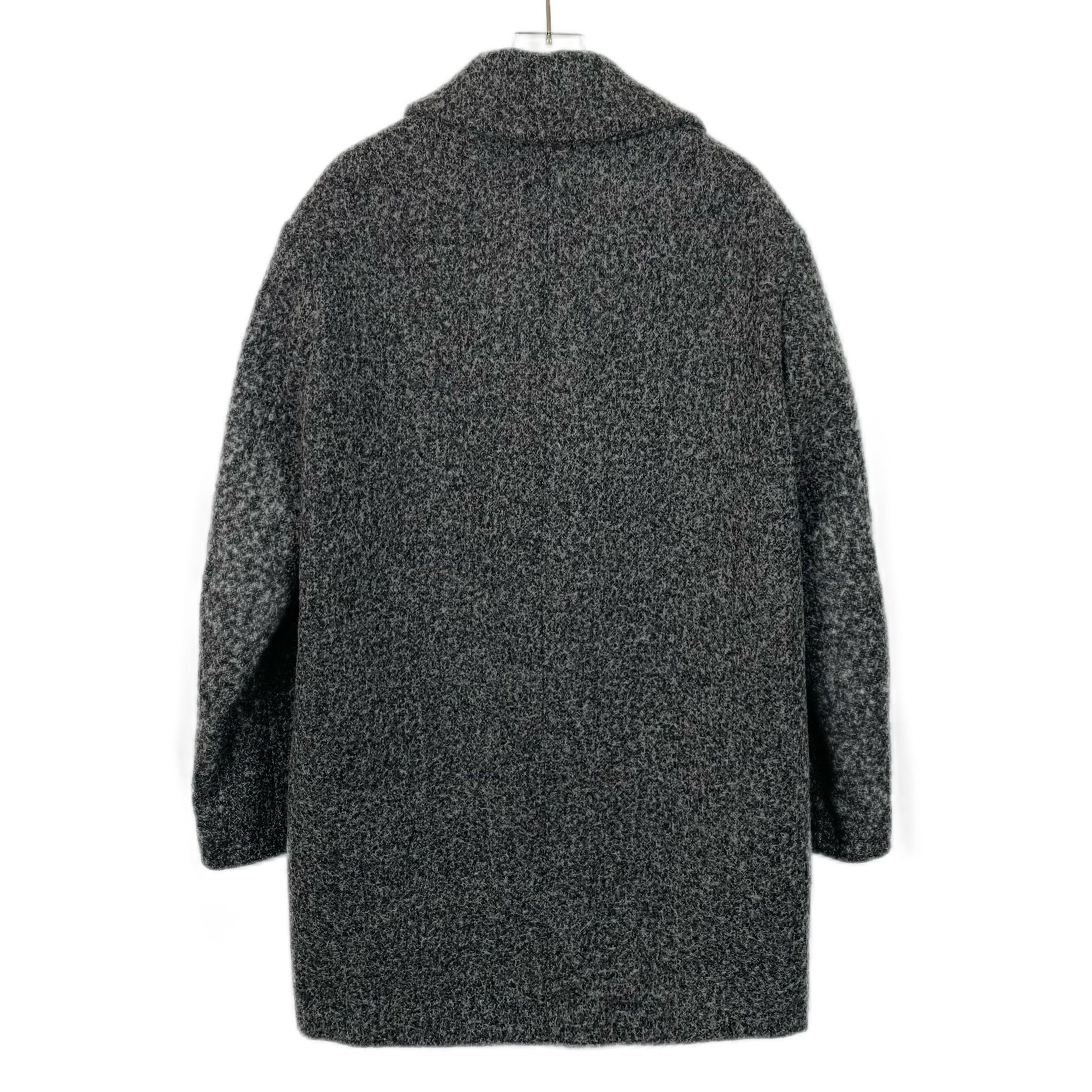 Kenzo Kenzo Wool Double-Breasted Coat in Charcoal (Size XS) Size XS / US 0-2 / IT 36-38 - 6 Thumbnail