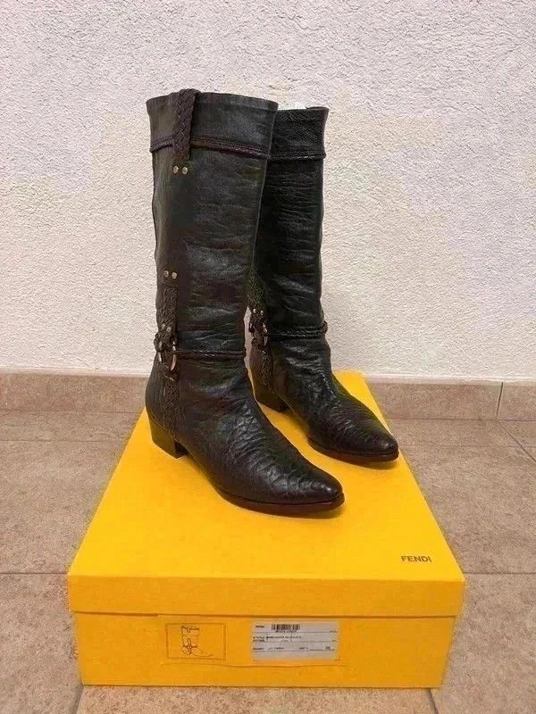 Fendi Botas Fendi Piel Nappa estilo Size US 8 / IT 38 - 6 Thumbnail