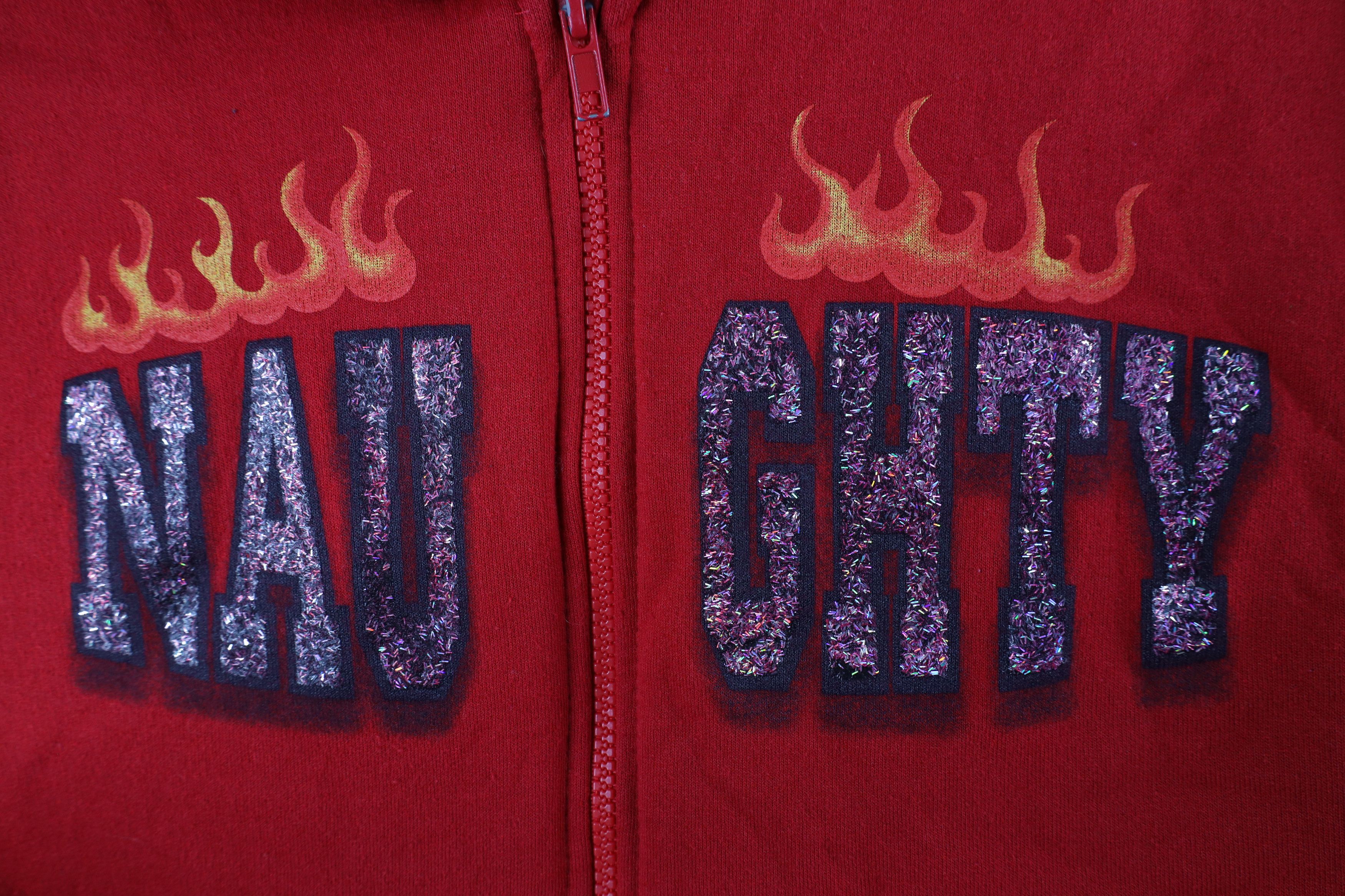 Vintage Vintage 90s Y2K Streetwear Naughty Full Zip Hoodie USA Size M / US 6-8 / IT 42-44 - 7 Thumbnail