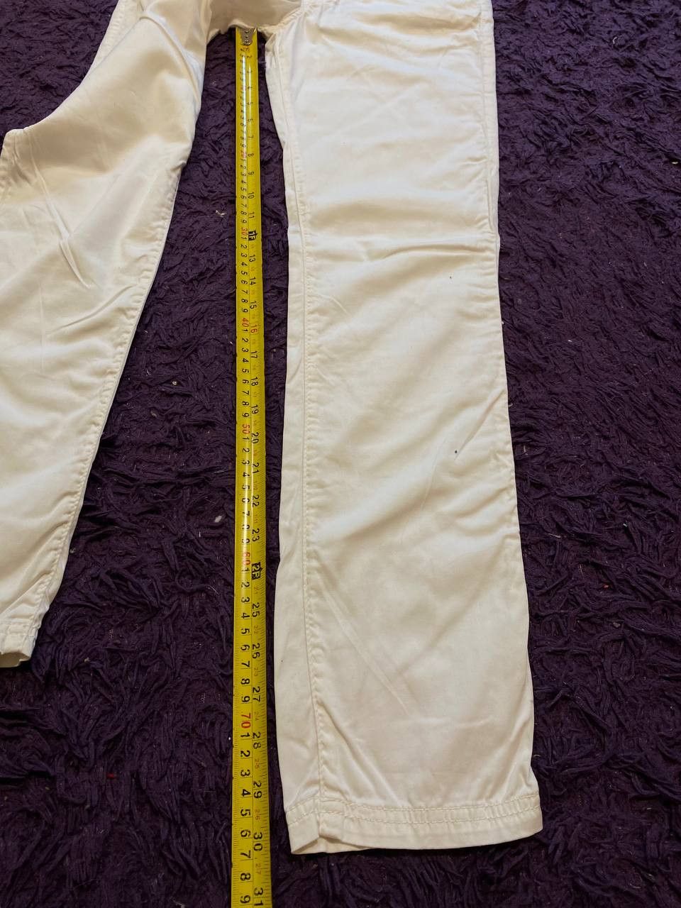 Versace Denim pants white luxury vintage Versace jeans Y2K Size US 27 - 17 Thumbnail