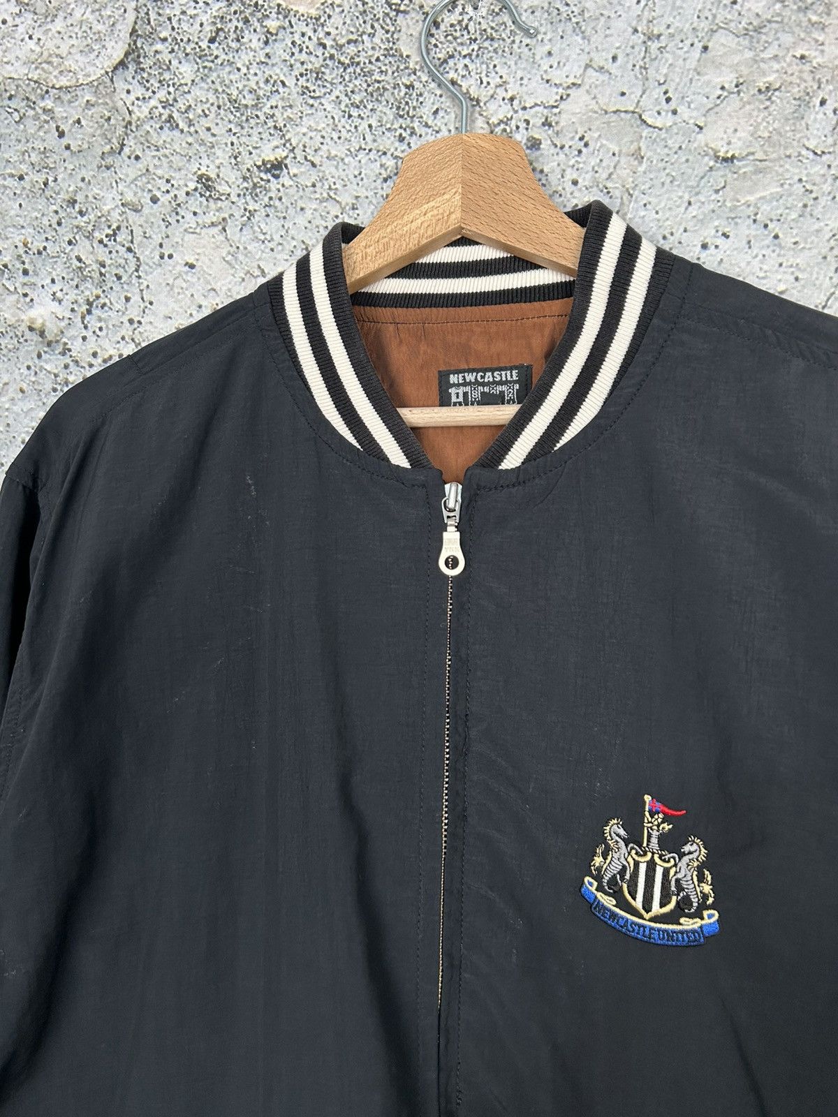 Vintage Vintage Newcastle United Bomber Jacket Soccer Football Size US M / EU 48-50 / 2 - 3 Thumbnail