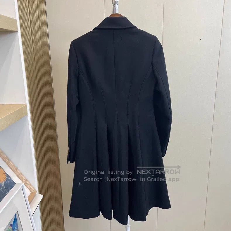 Versace Versace Black wool coat Size M / US 6-8 / IT 42-44 - 2 Thumbnail