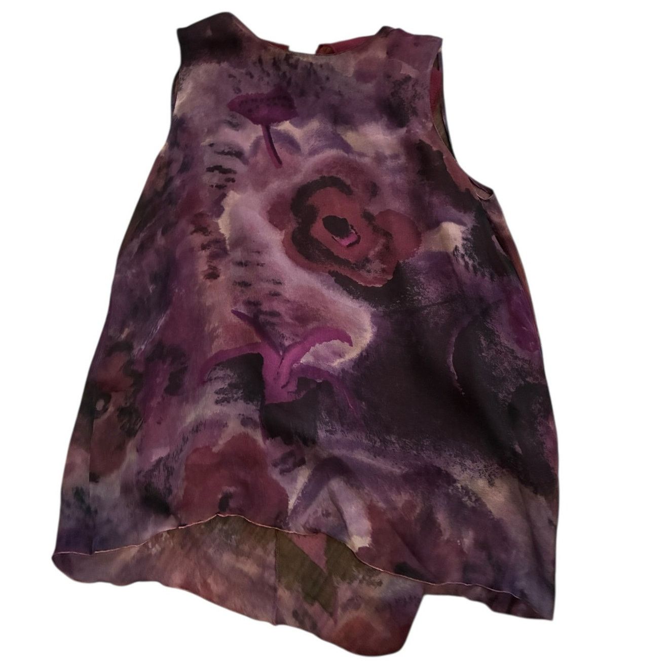 Chanel Chanel Boutique Silk Floral Sleeveless Blouse Top M Size M / US 6-8 / IT 42-44 - 1 Thumbnail