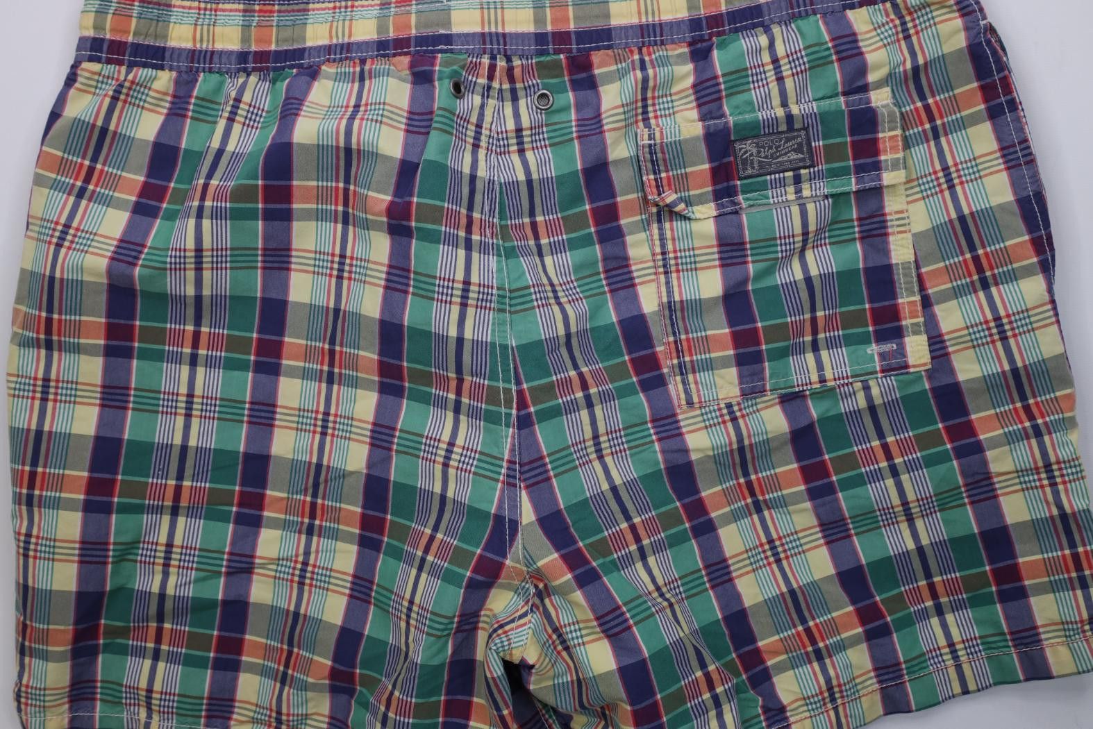 Polo Ralph Lauren Vintage 90s Y2K Ralph Lauren Madras Lined Shorts Swim Trunk Size US 34 / EU 50 - 13 Thumbnail