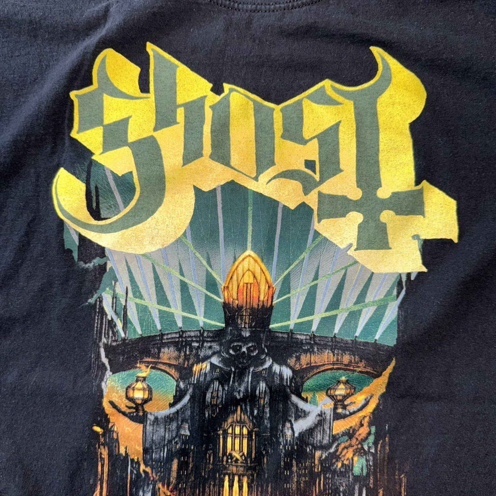 Vintage Ghost Metal Band T Shirt XL Black Painted Face Skull Master Castle River Logo Size US XL / EU 56 / 4 - 4 Thumbnail