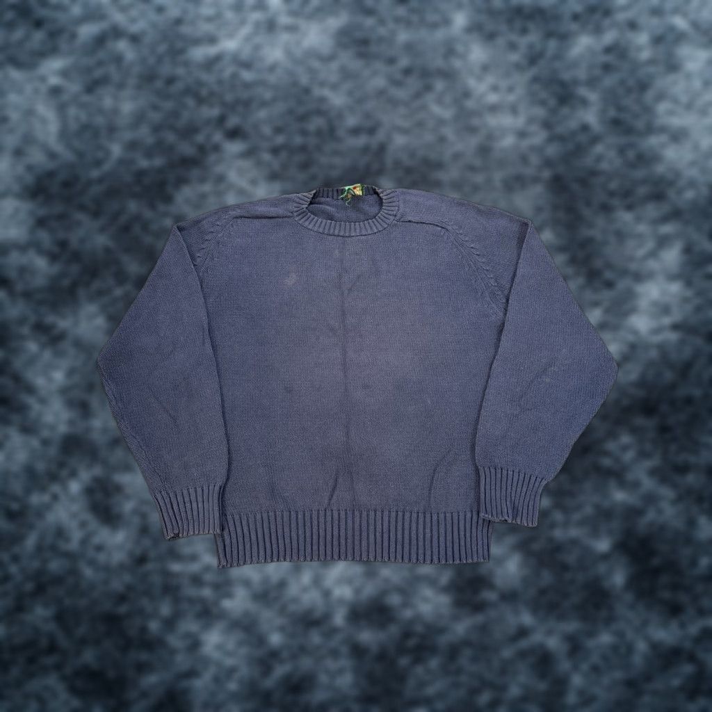 J.Crew VINTAGE J.CREW Sweater Men L Crew Blue Cable Knit Fisherman Pullover Key Words: Cotton Knit, Marine, Oarsman - Mens Size US L / EU 52-54 / 3 - 1 Thumbnail