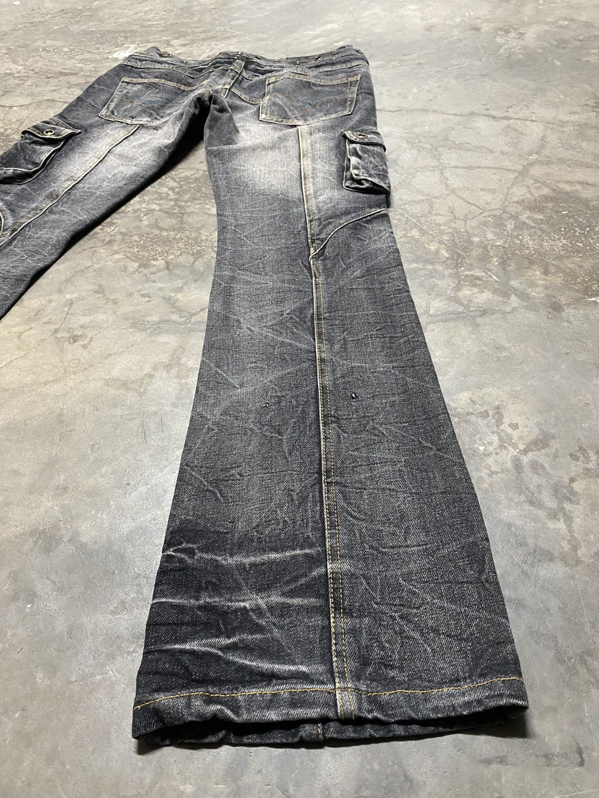 14th Addiction × LOWBOX × Le Grande Bleu (L.G.B.) Flare Jeans Lowbox Bondage Size US 31 - 17 Thumbnail