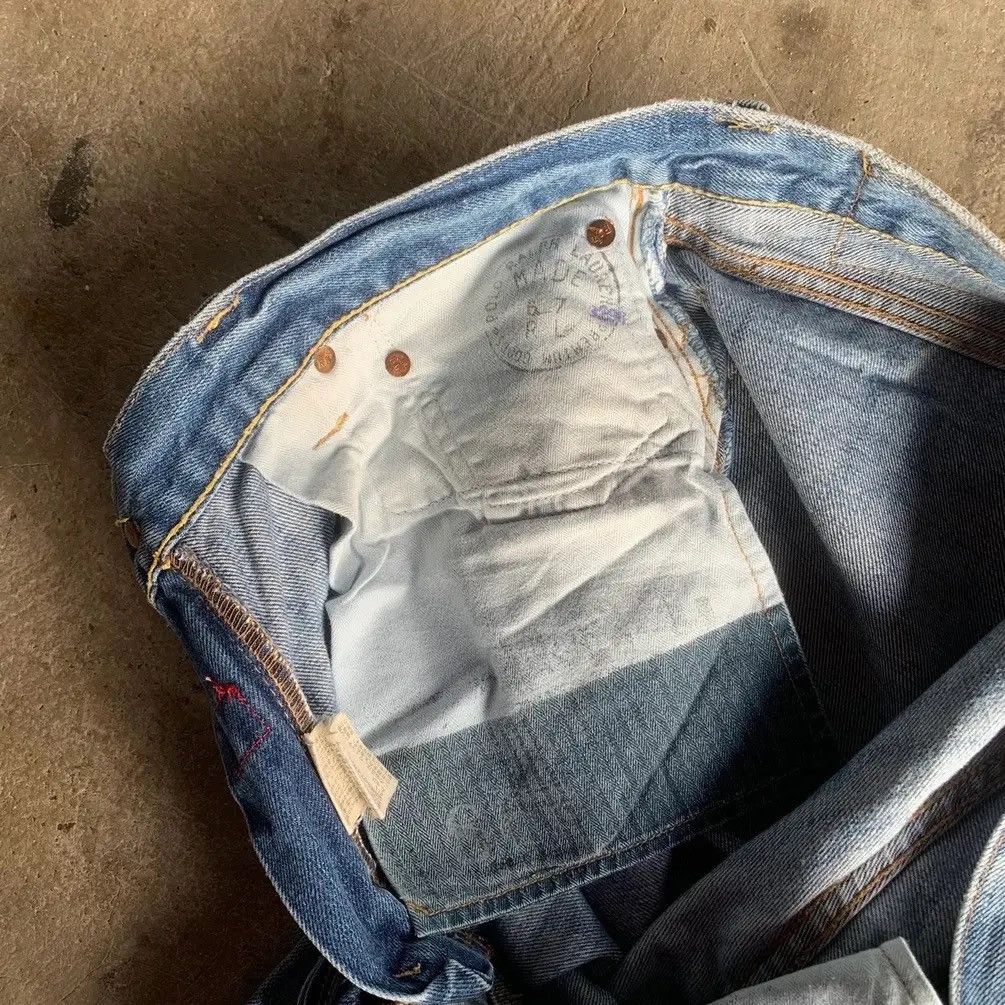 Polo Ralph Lauren PRL Polo Ralph Lauren Distressed Faded Jeans Ripped Denim Size US 33 - 10 Thumbnail